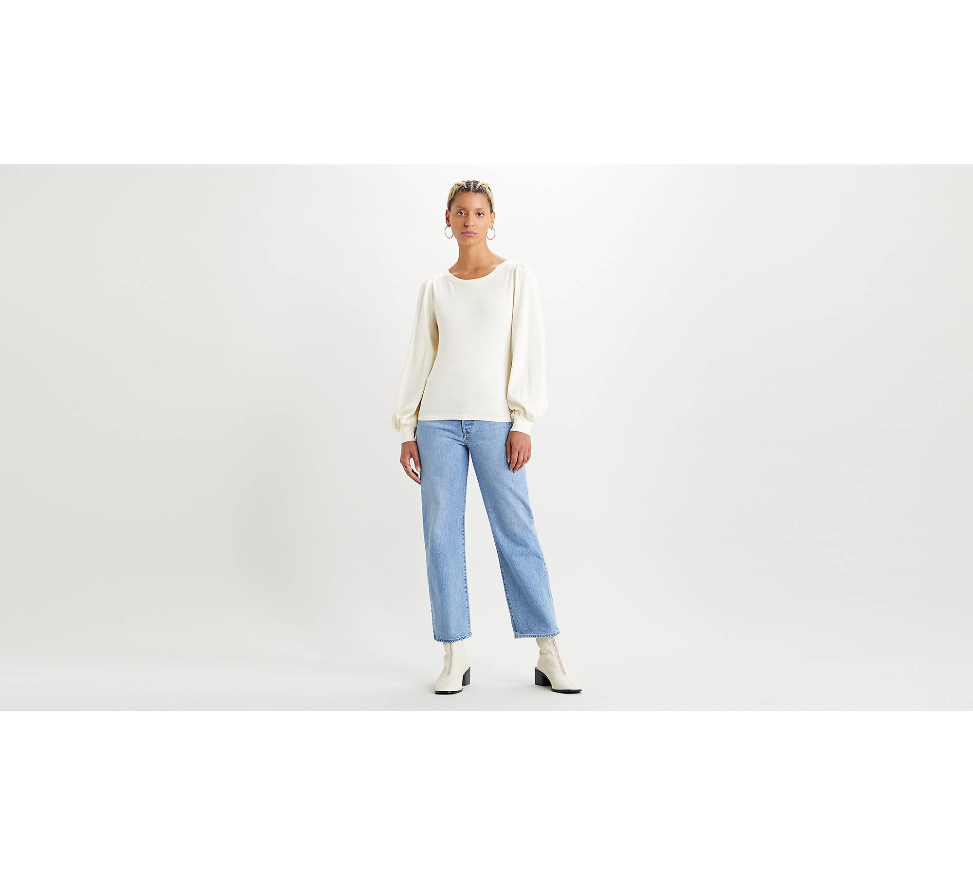 Ribcage Straight Ankle Women's Jeans - Light Wash