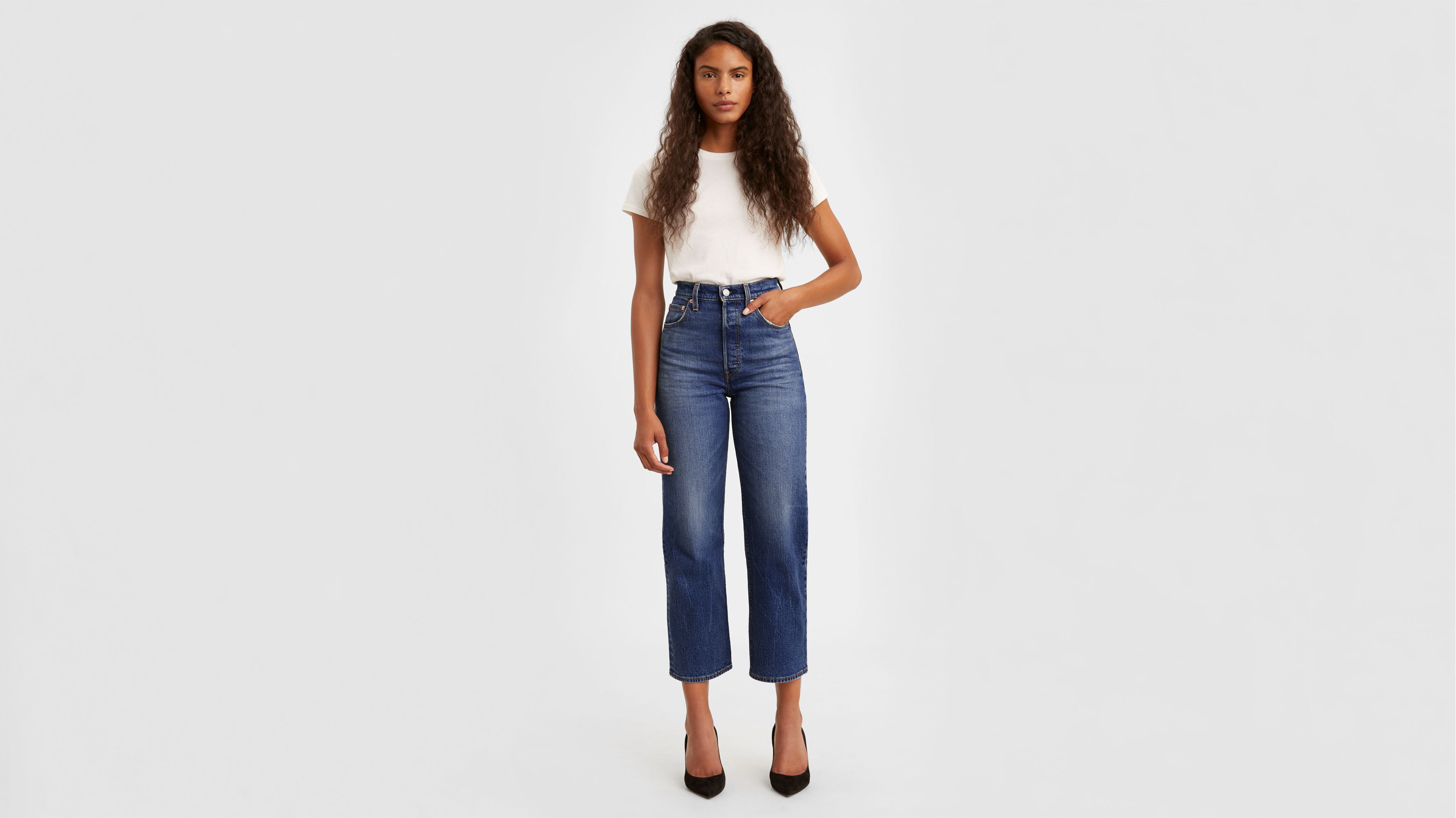 levi's premium ribcage straight ankle