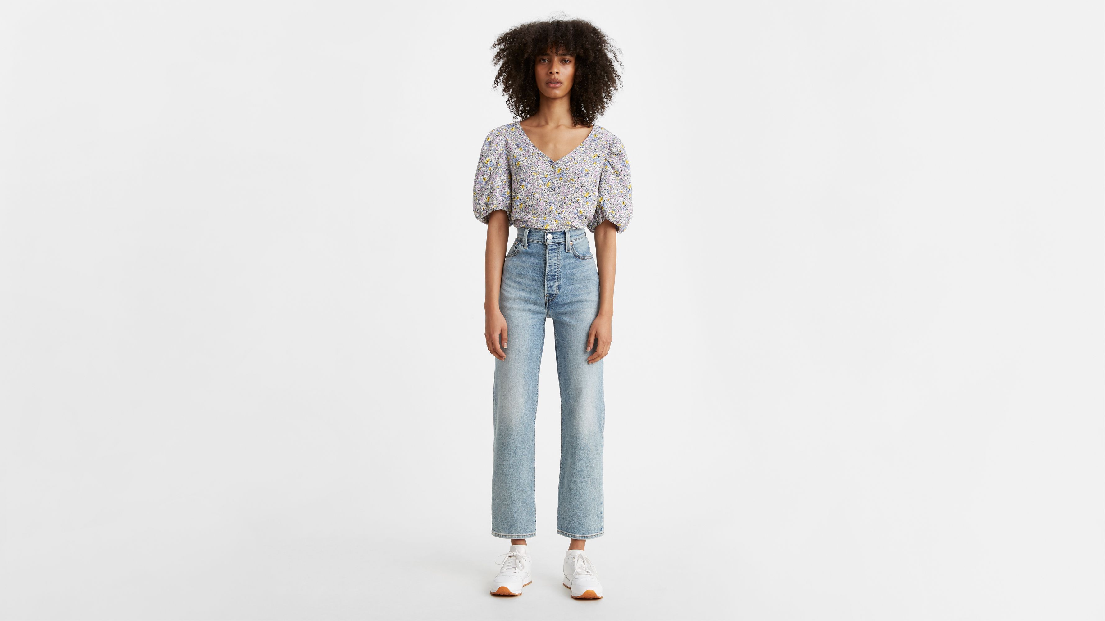 Jean Ribcage Straight tobillero 1