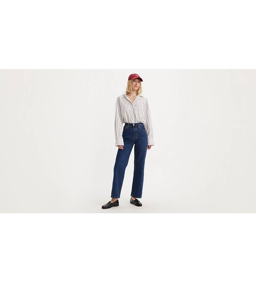 Ribcage Straight Ankle Women's Jeans - Dark Wash | Levi's® US