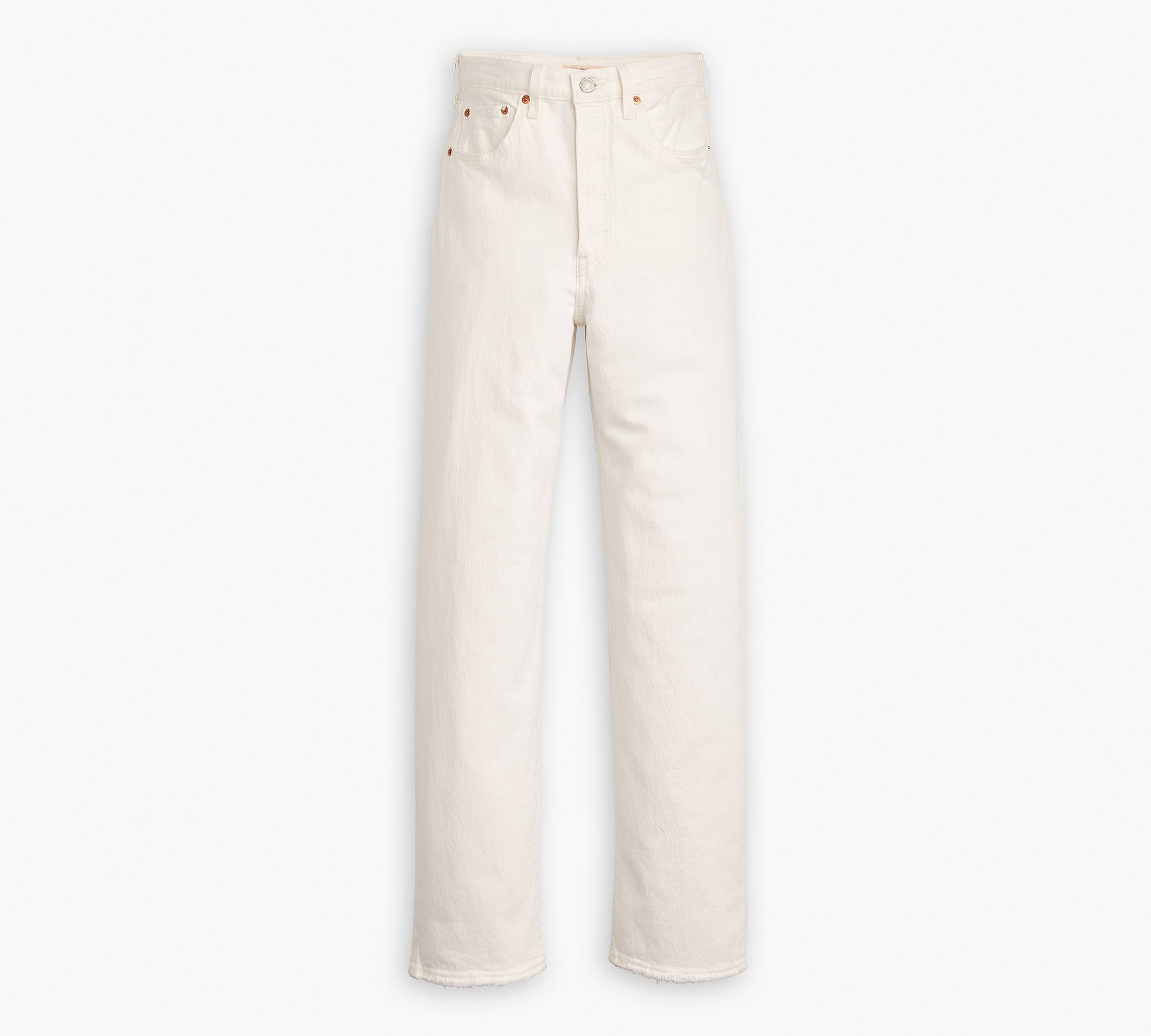 Ribcage Straight Ankle Jeans - White | Levi's® AD