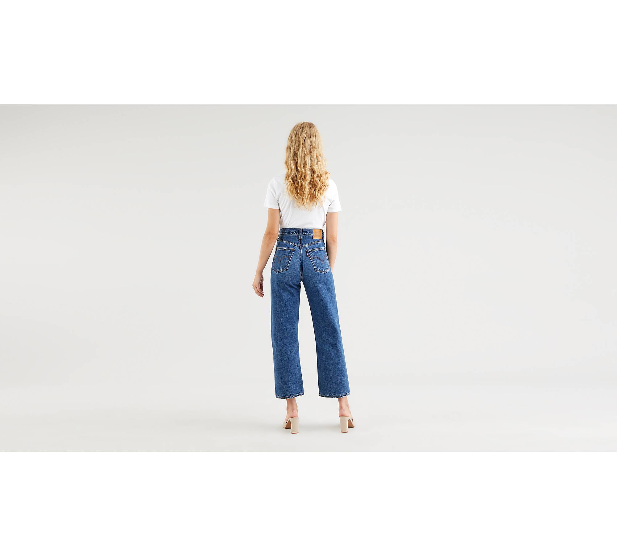 Ribcage Straight Ankle Jeans - Blue | Levi's® CH
