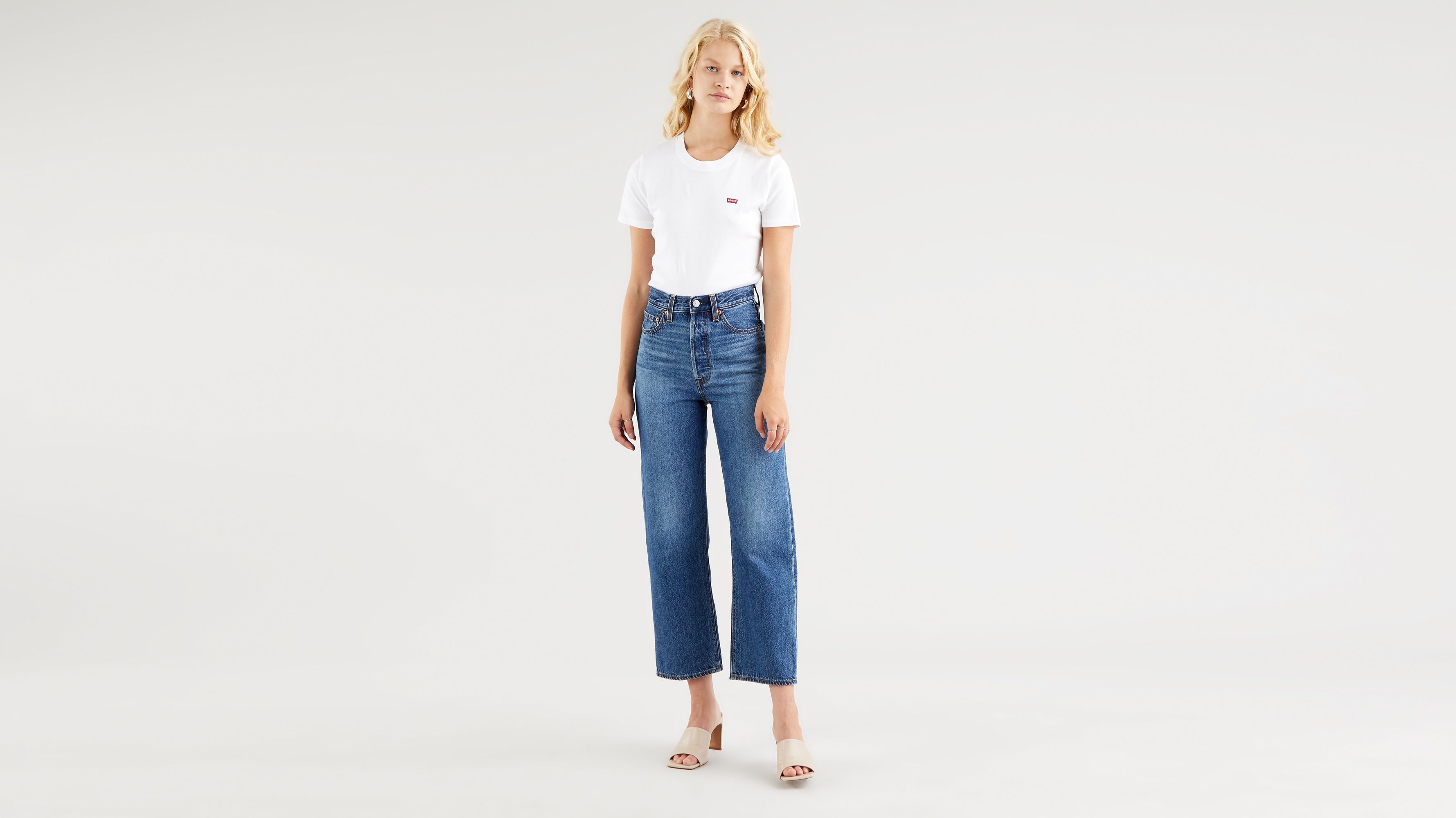 ribcage straight ankle jeans levis