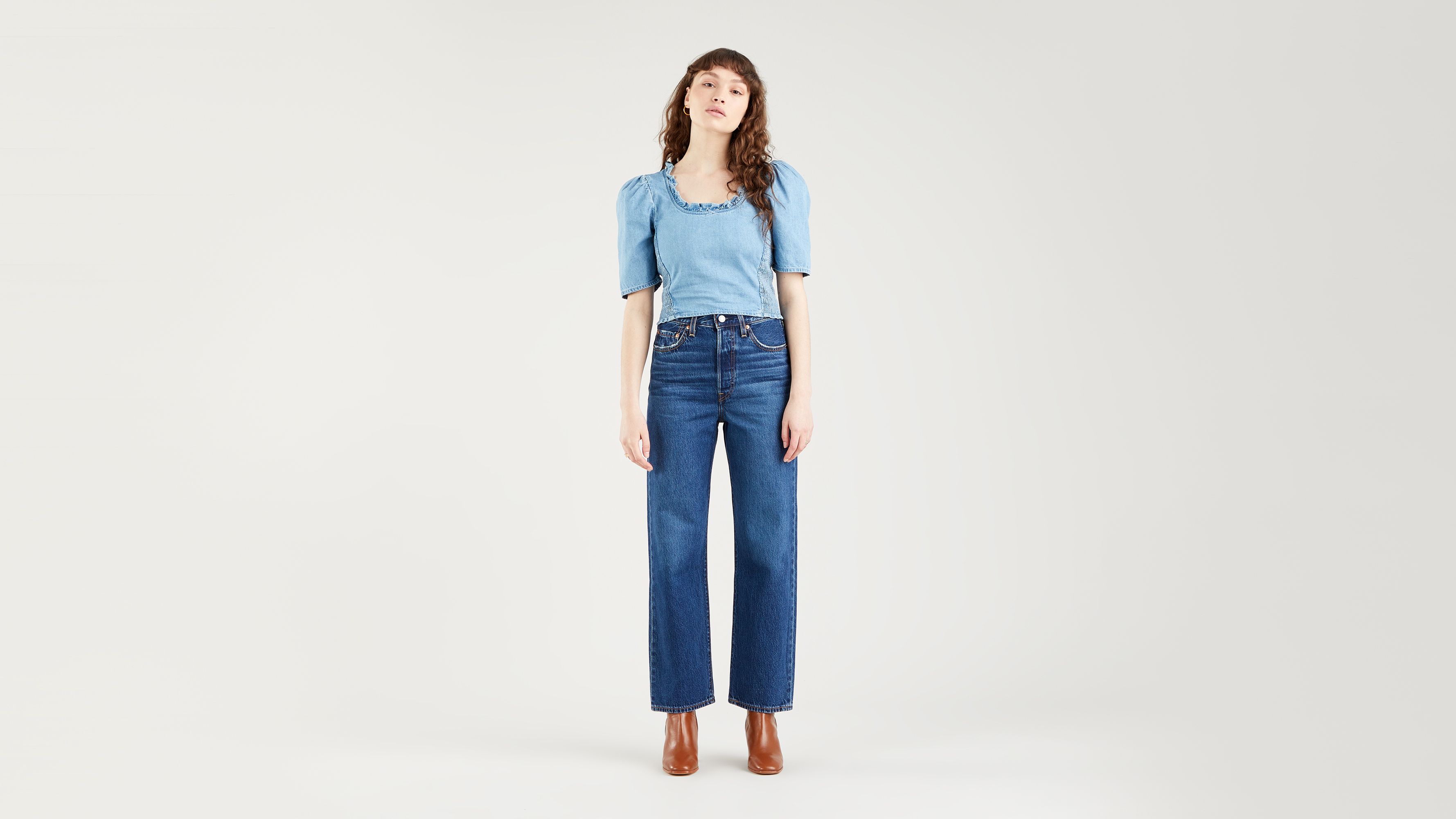 Ribcage Straight Ankle Jeans 1