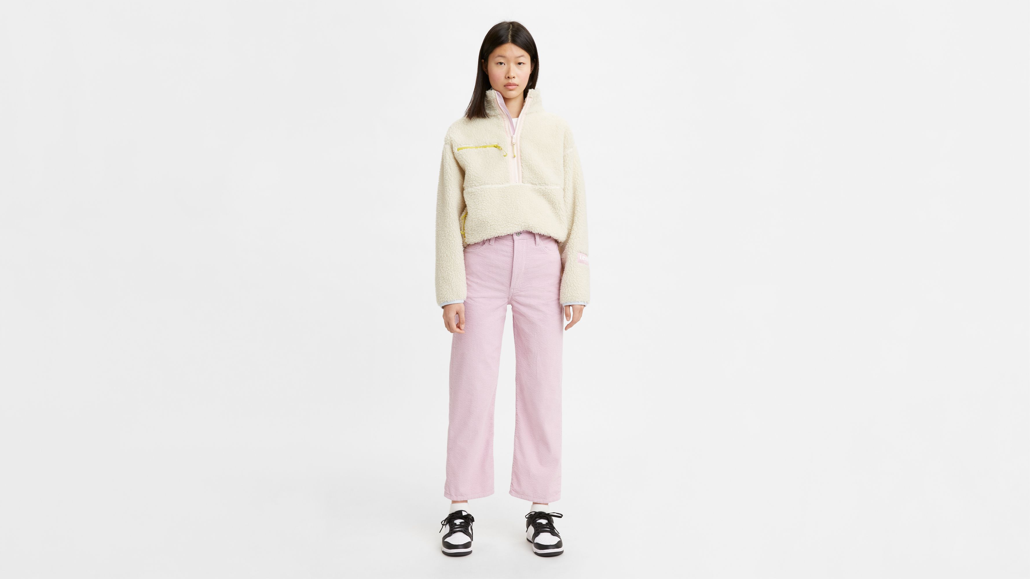 Ribcage Straight Ankle Corduroy Women's Pants 1