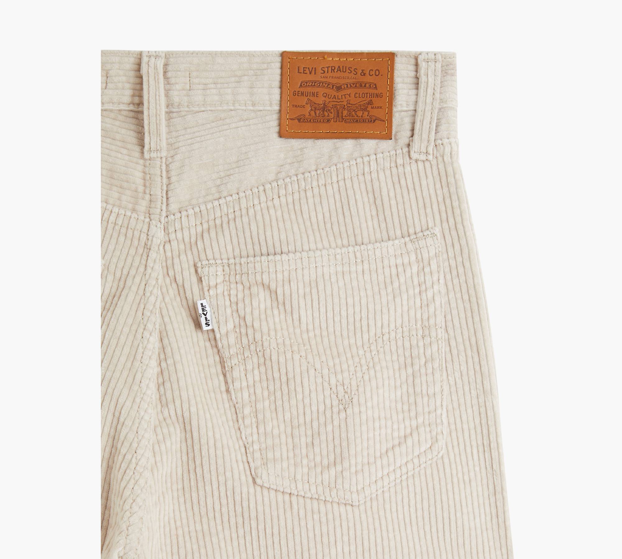 Nadenkend Beer overhemd Ribcage Straight Ankle Corduroy Women's Pants - Grey | Levi's® US