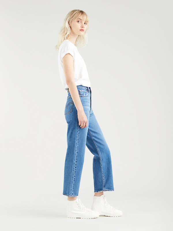 Ribcage Straight Ankle Jeans - Blue | Levi's® LU