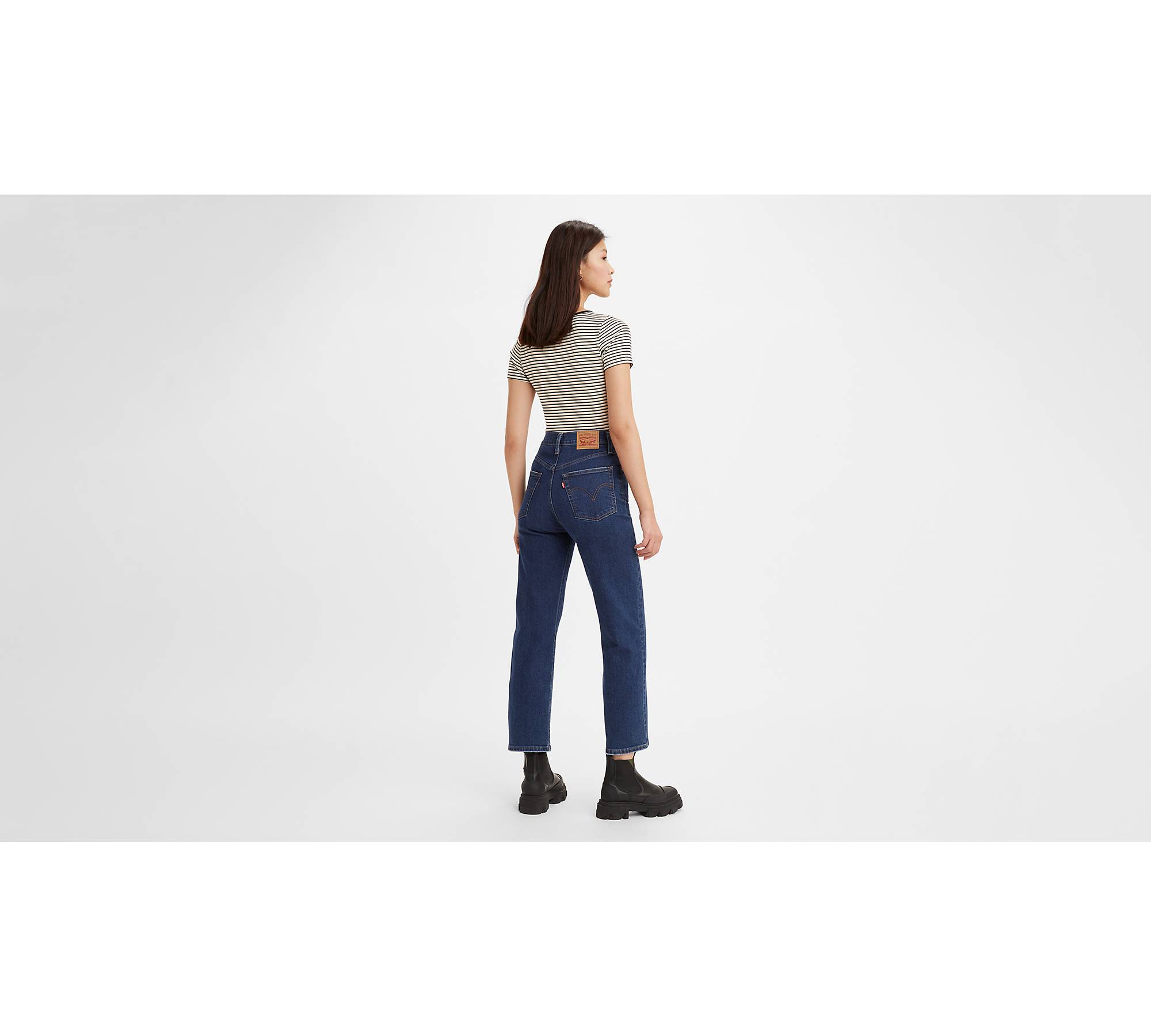 Ribcage Straight Ankle Winter Evening - Blue | Levi's® NO
