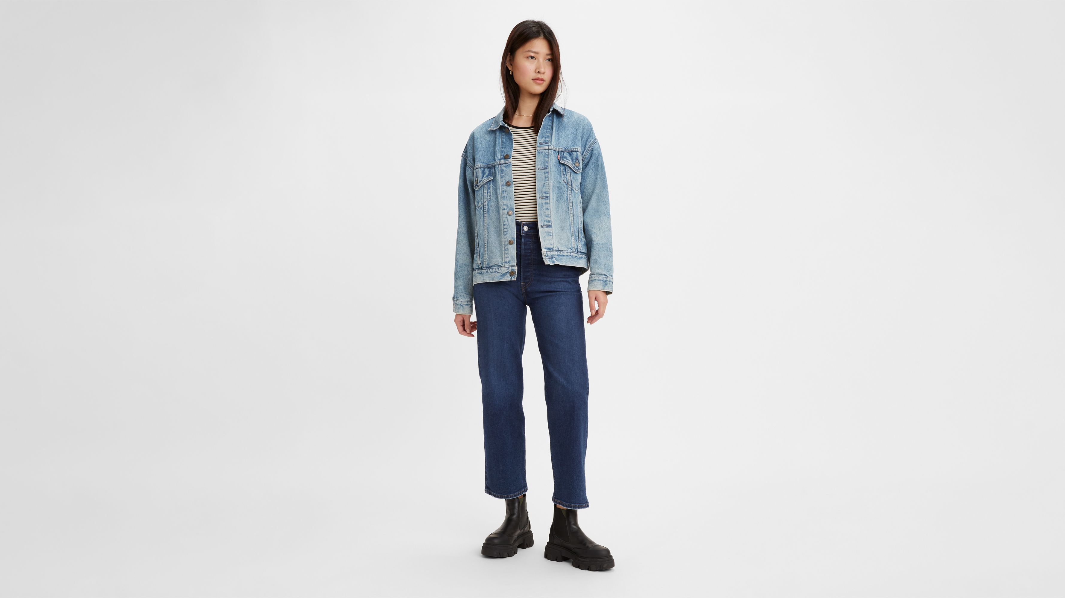 Ribcage Straight Ankle Jeans 1