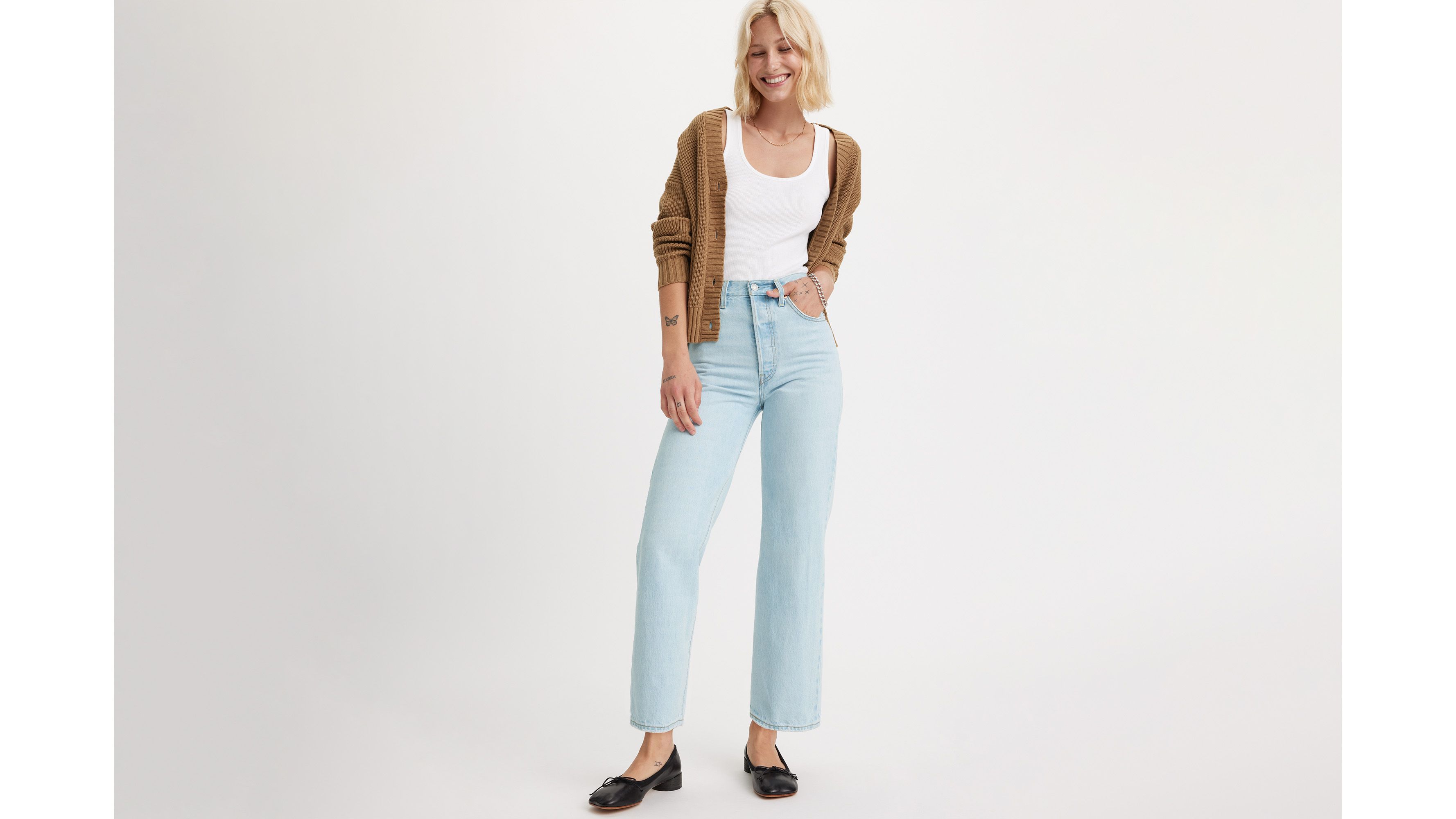 LEVI'S リフケシ ストレト アンクル シンス 72693 0218 Ribcage Straight Ankle Women's Jeans - Dark Wash | Levi's® US