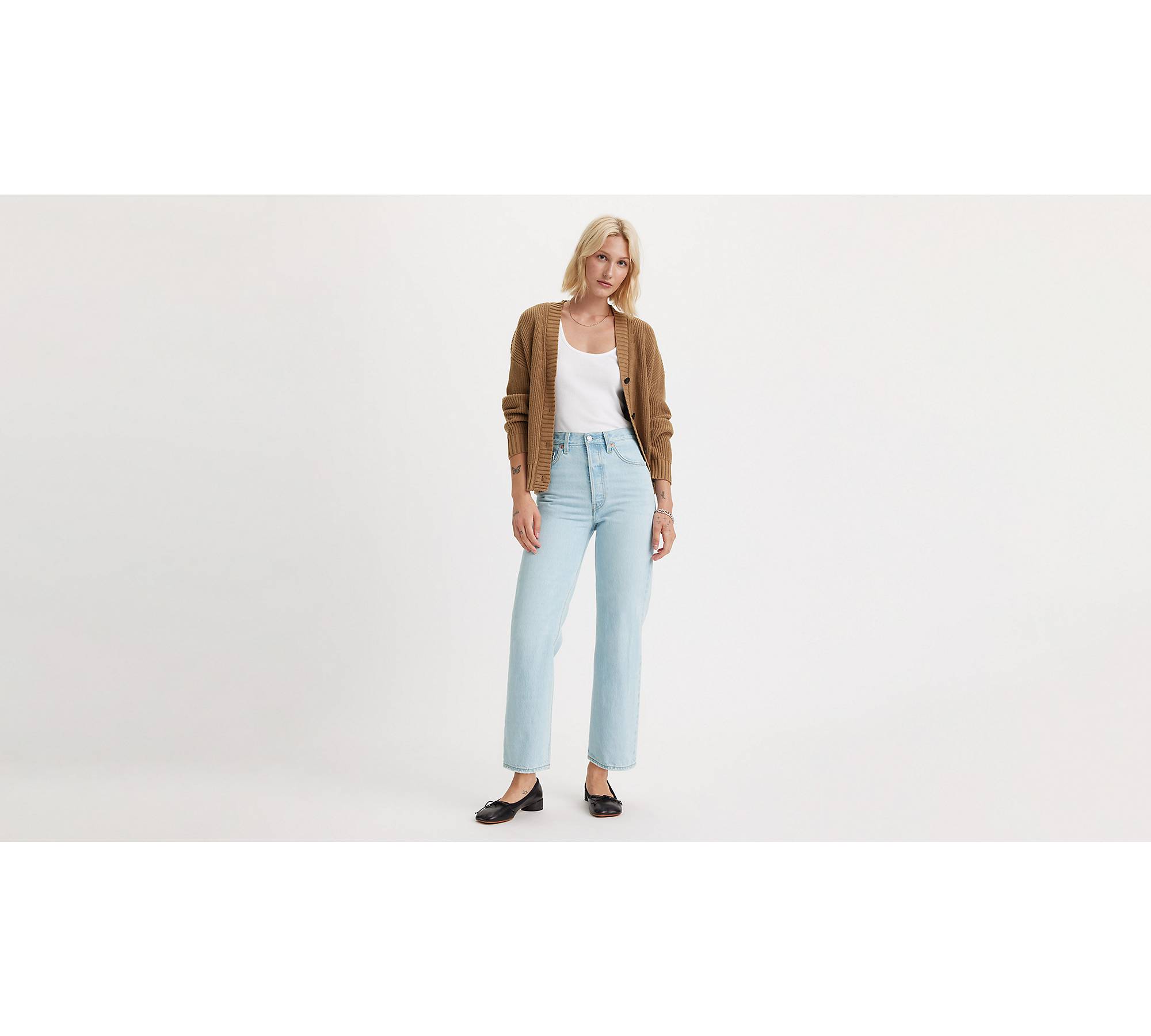 Ribcage Straight Ankle Jeans - Blue | Levi's® NO