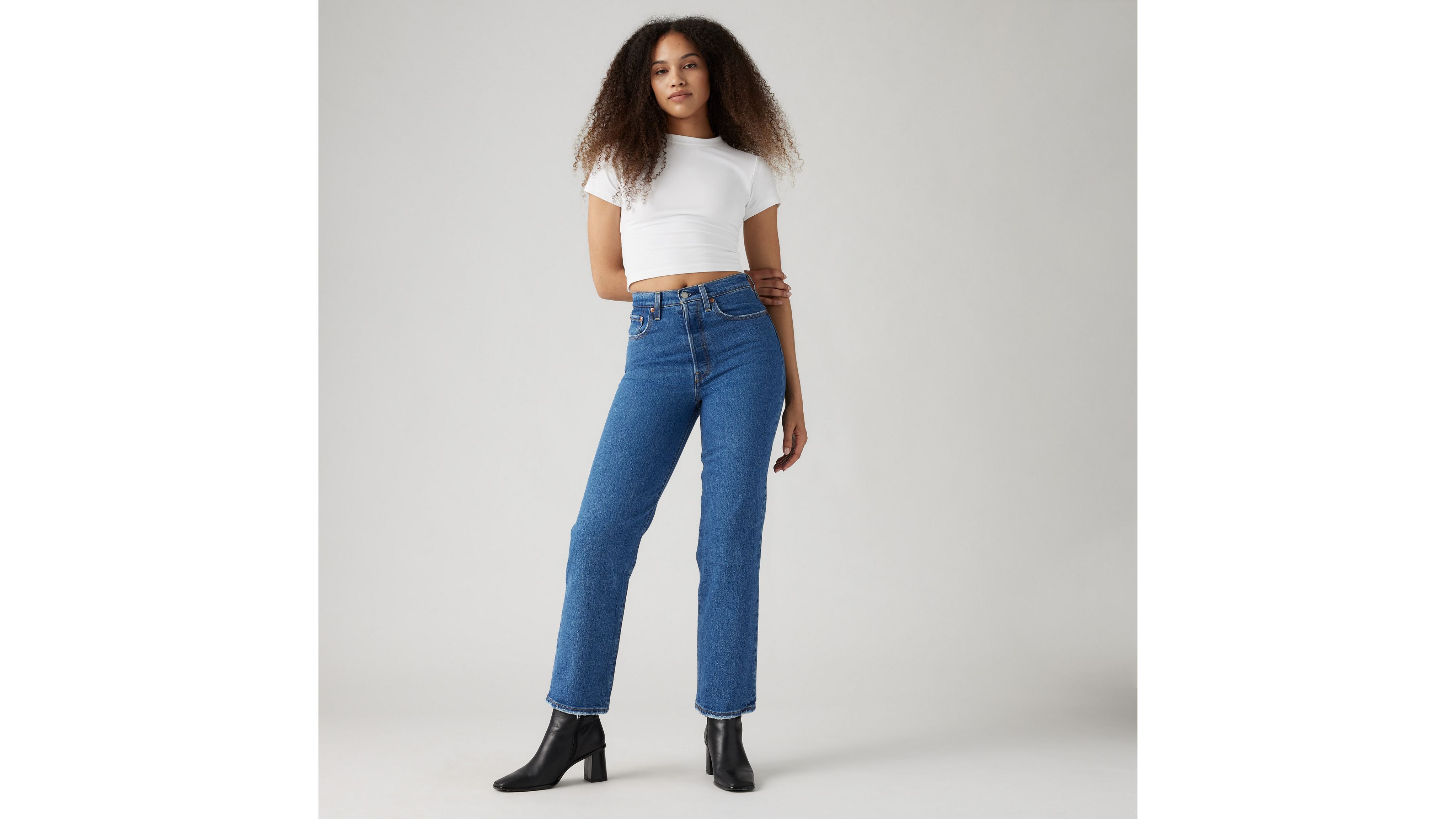 Actualizar 57+ imagen levi’s women’s ribcage straight ankle jeans