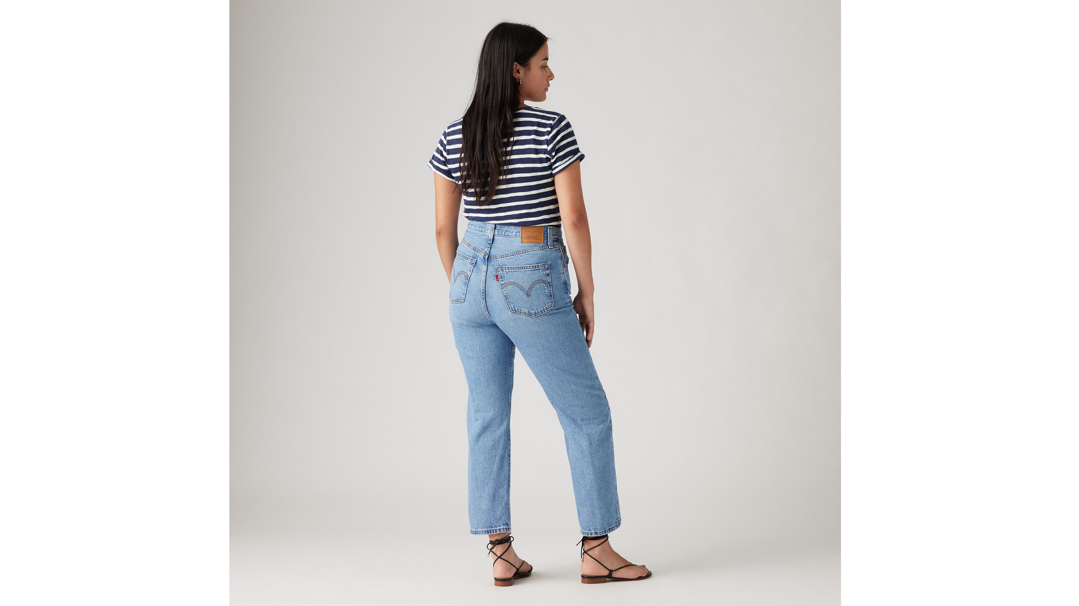 Levi's Ribcage Straight Ankle Jeans - Ginger Bread