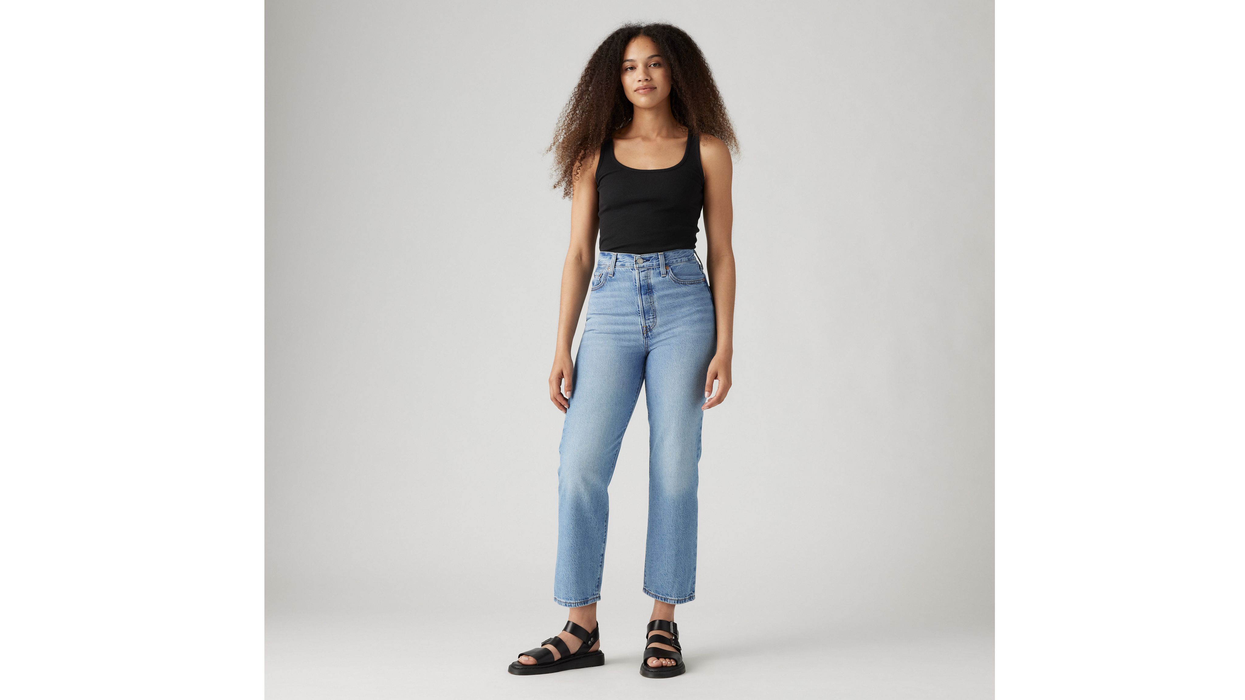 Levi's Ribcage Dance Around - Denim Jeans - High Rise Jeans - Lulus