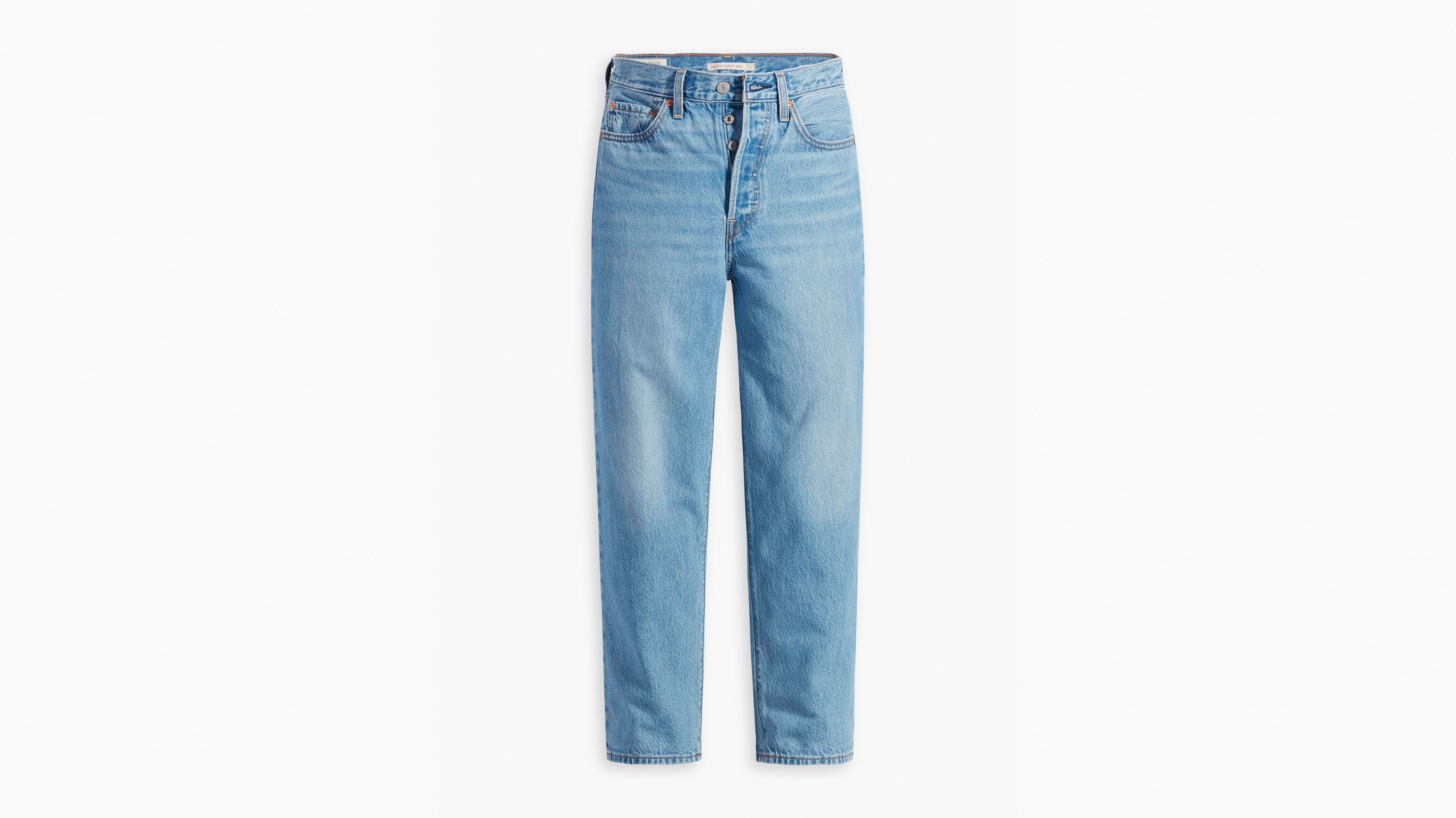 The Ribcage Straight Ankle Jeans by Levi's - In The Middle – THE SKINNY