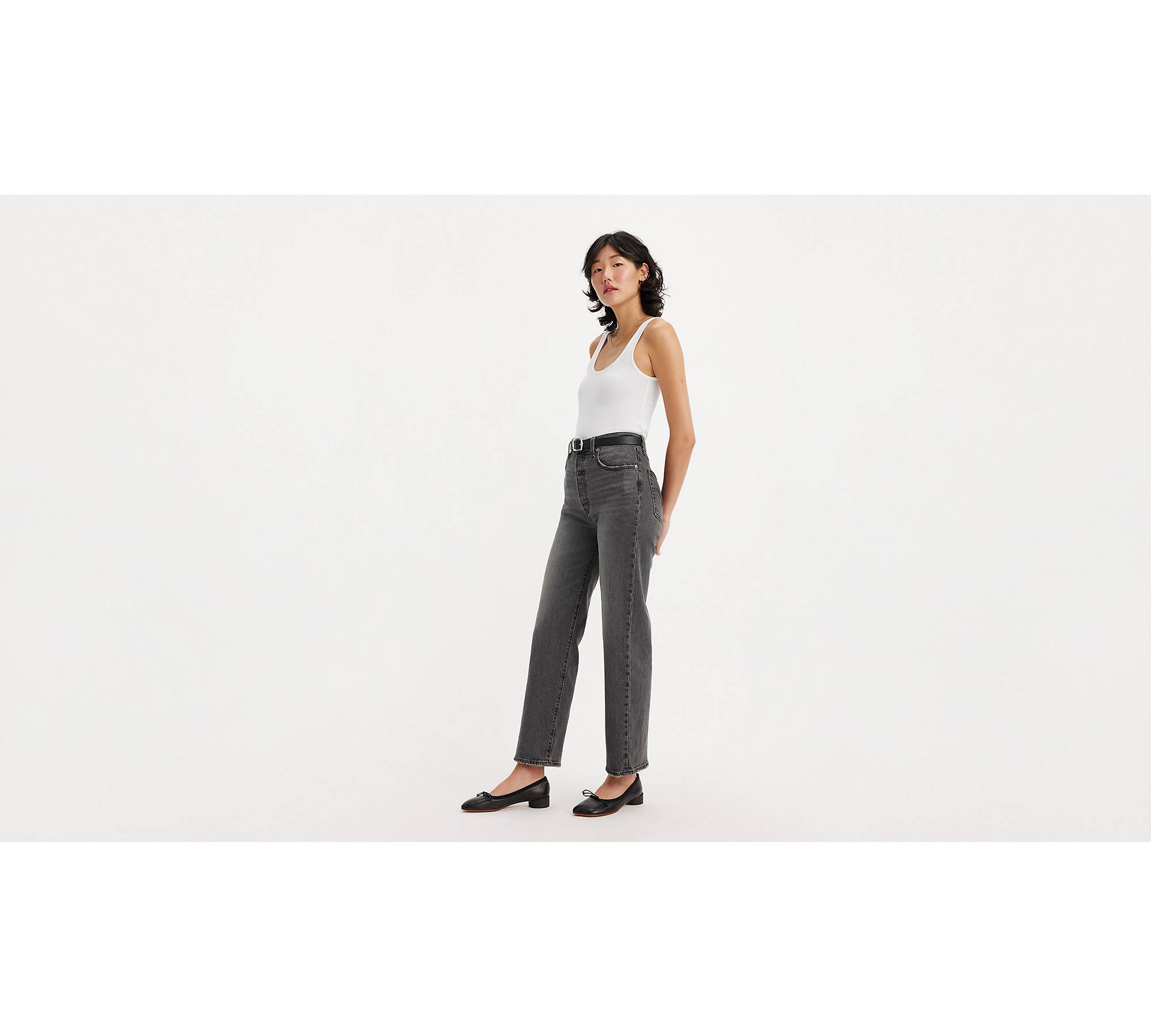 Women's High-Rise Slim Fit Ankle Pants - A New Day™ Black 17
