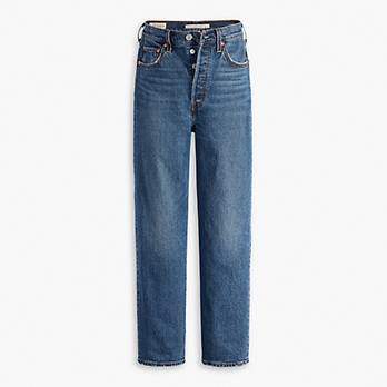 Ribcage jeans met rechte pijpen tot de enkel 6