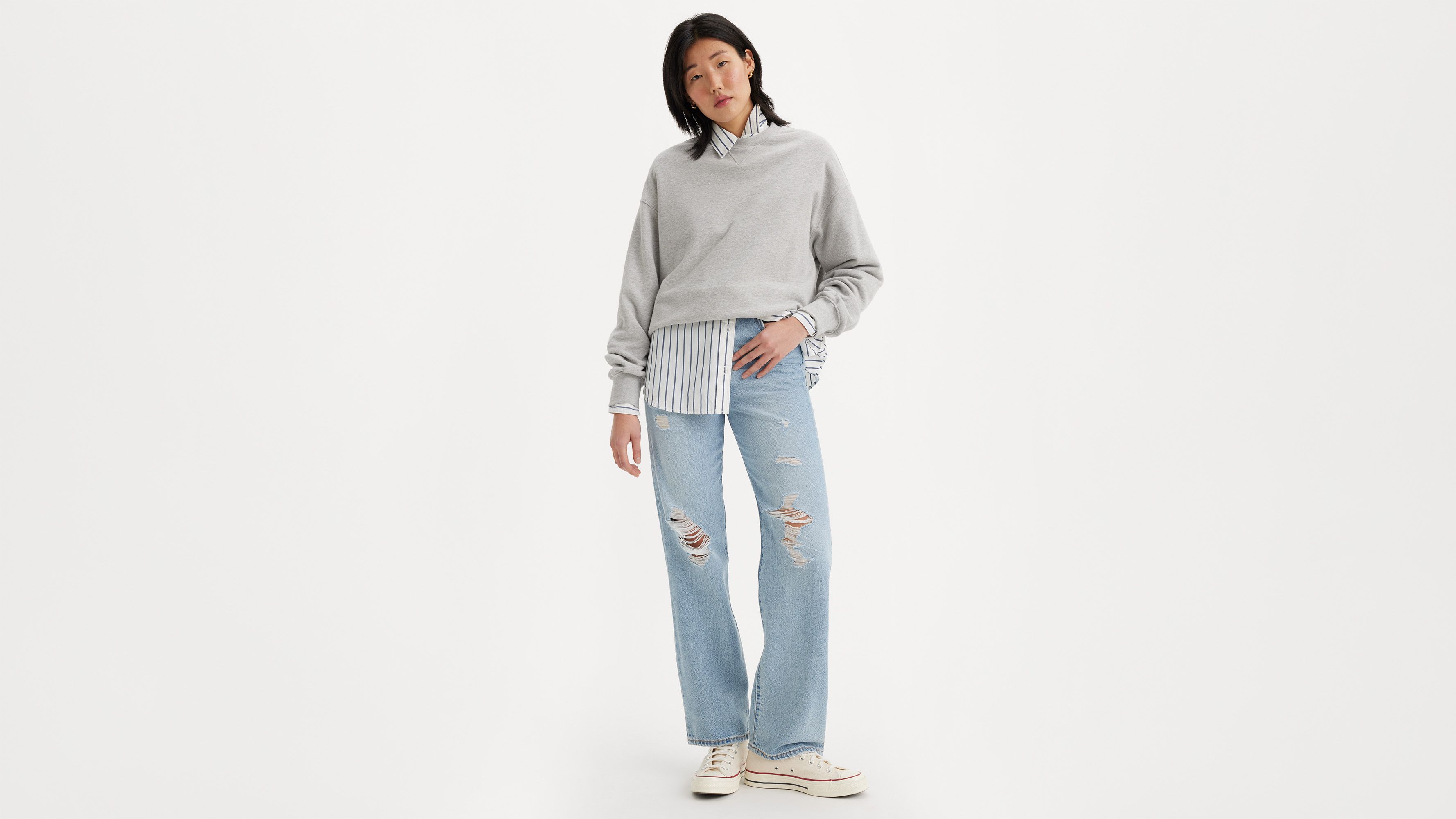 Ribcage Straight Ankle Women's Jeans - Light Wash | Levi's® US