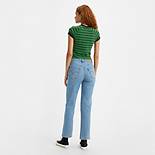 Korte Ribcage jeans med lige ben 3