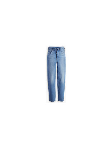 리바이스 Levi Ribcage Straight Ankle Womens Jeans,Dance Around - Medium Wash