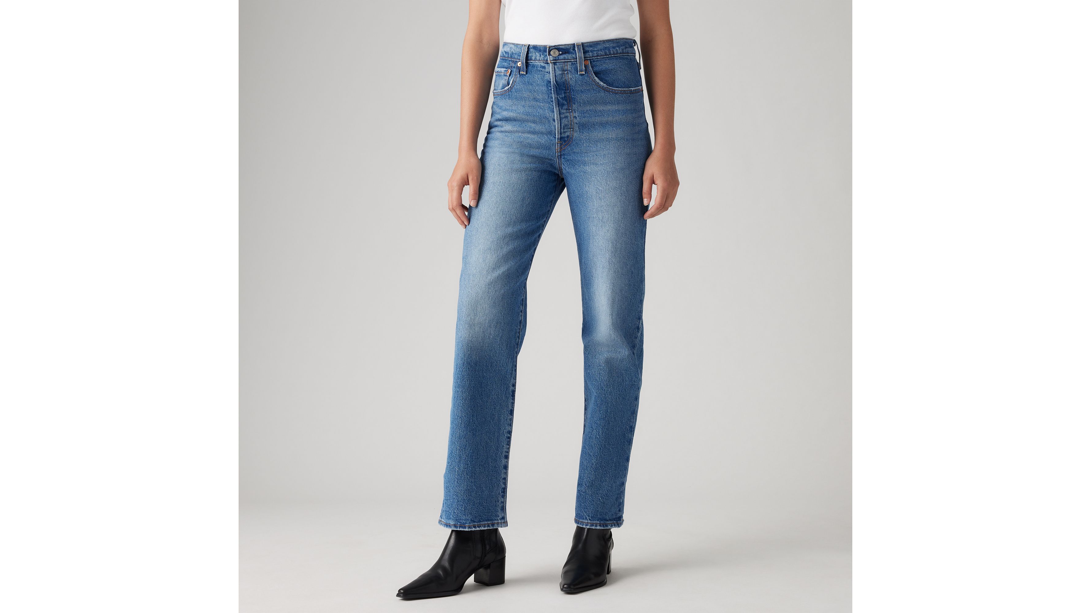 LEVI'S RIBCAGE STRAIGHT ANKLE JEANS 
