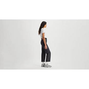 Levi's Ribcage Straight Ankle Women Black Sprout – Alta