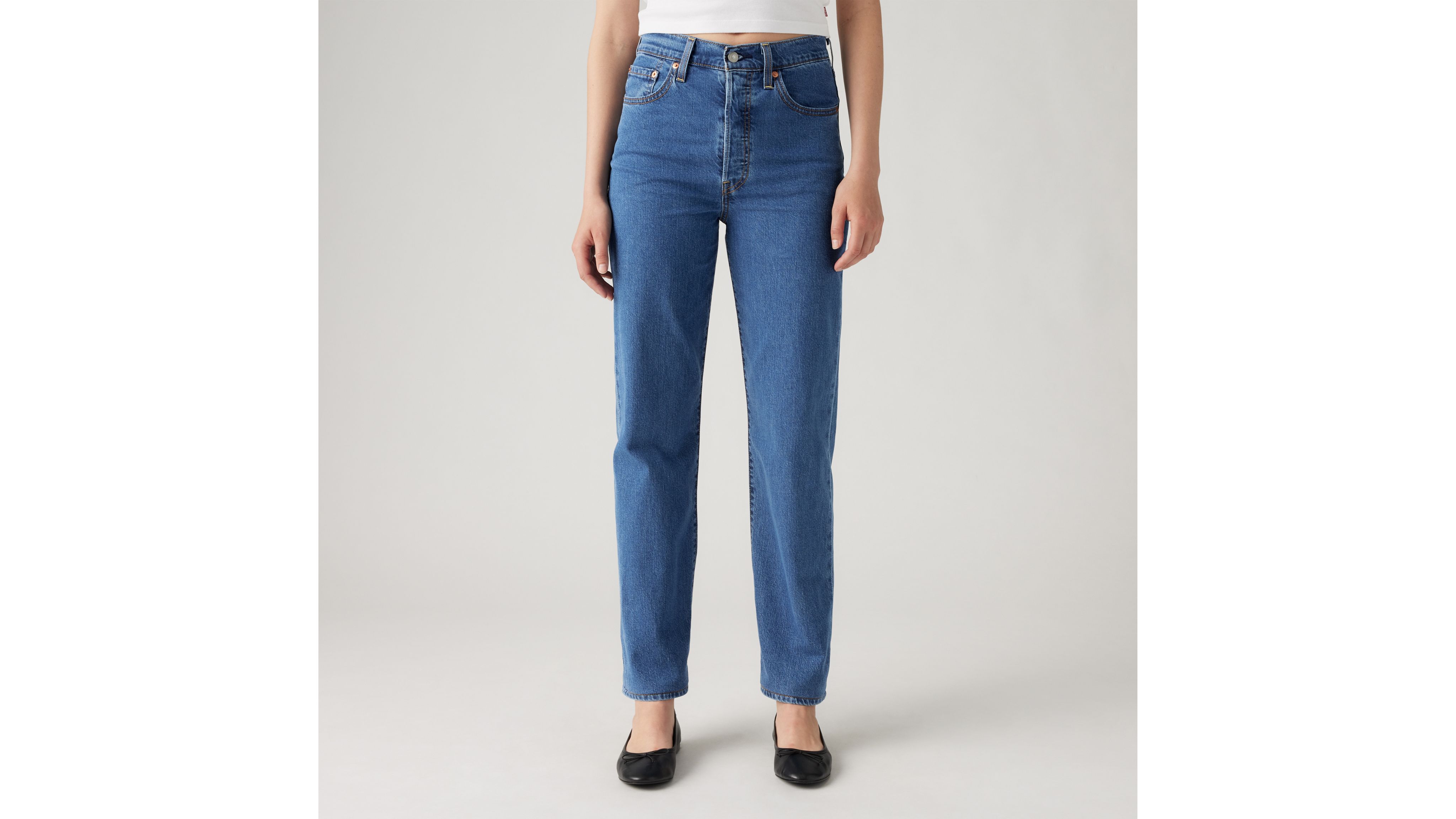 Levi's - Ribcage Straight Ankle - Cool Blue Popsicle - - Archer + Arrow