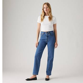 Lightweight Ribcage jeans med ankellængde og lige ben 5