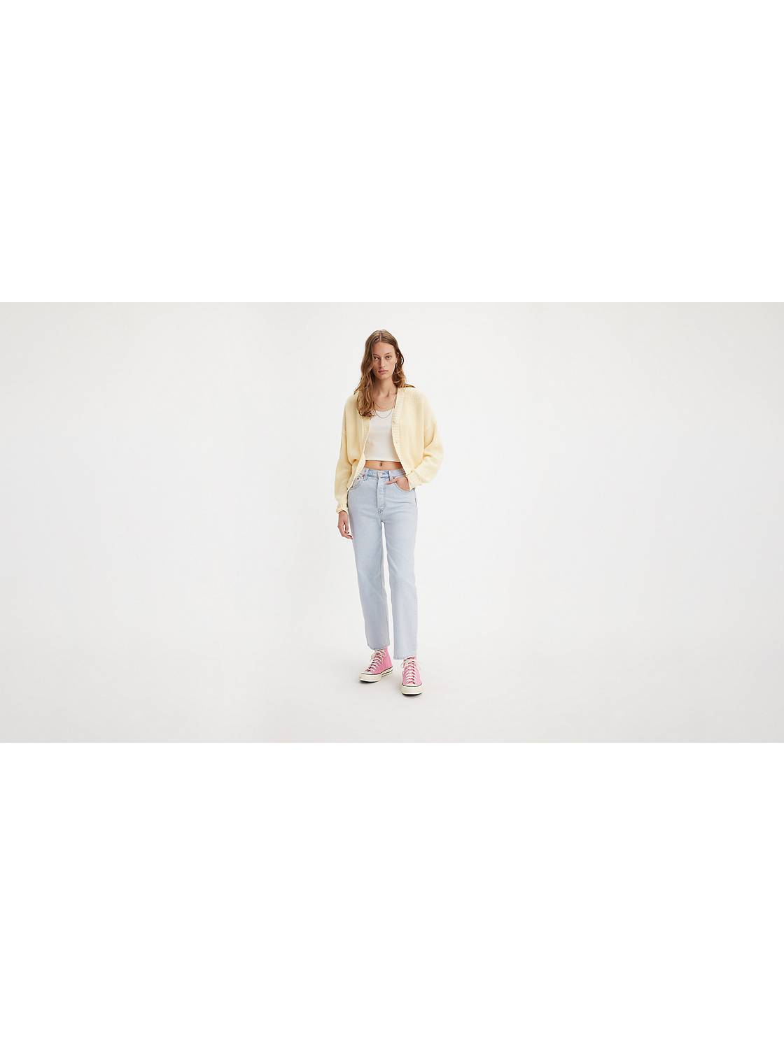 Signature By Levi Strauss & Co Women Heritage High Rise Loose Crop 