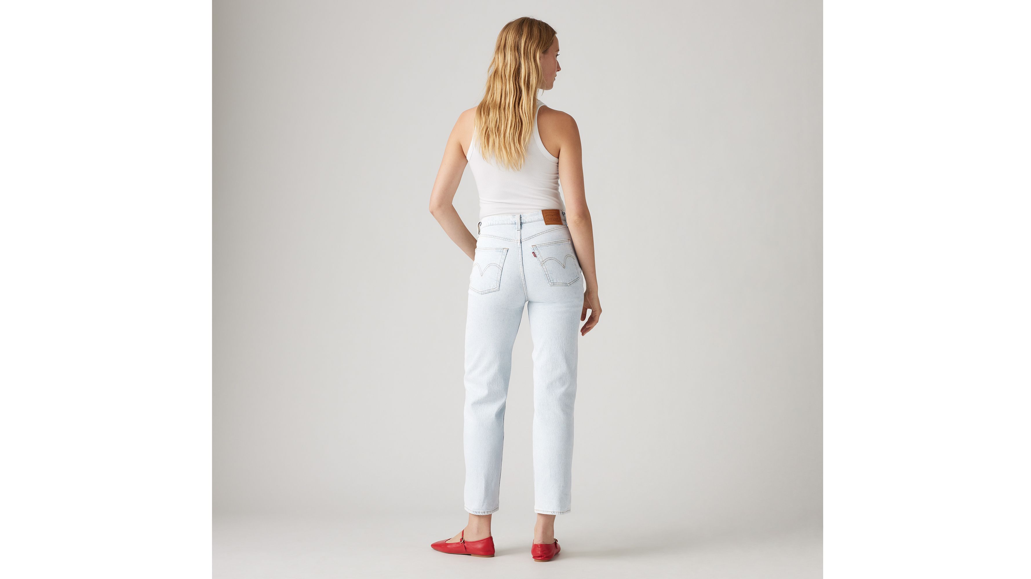 Shop Levi's Ribcage Straight Ankle Women's Jeans 32x27 In Be Frayed