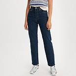 Ribcage jeans met rechte pijpen 5
