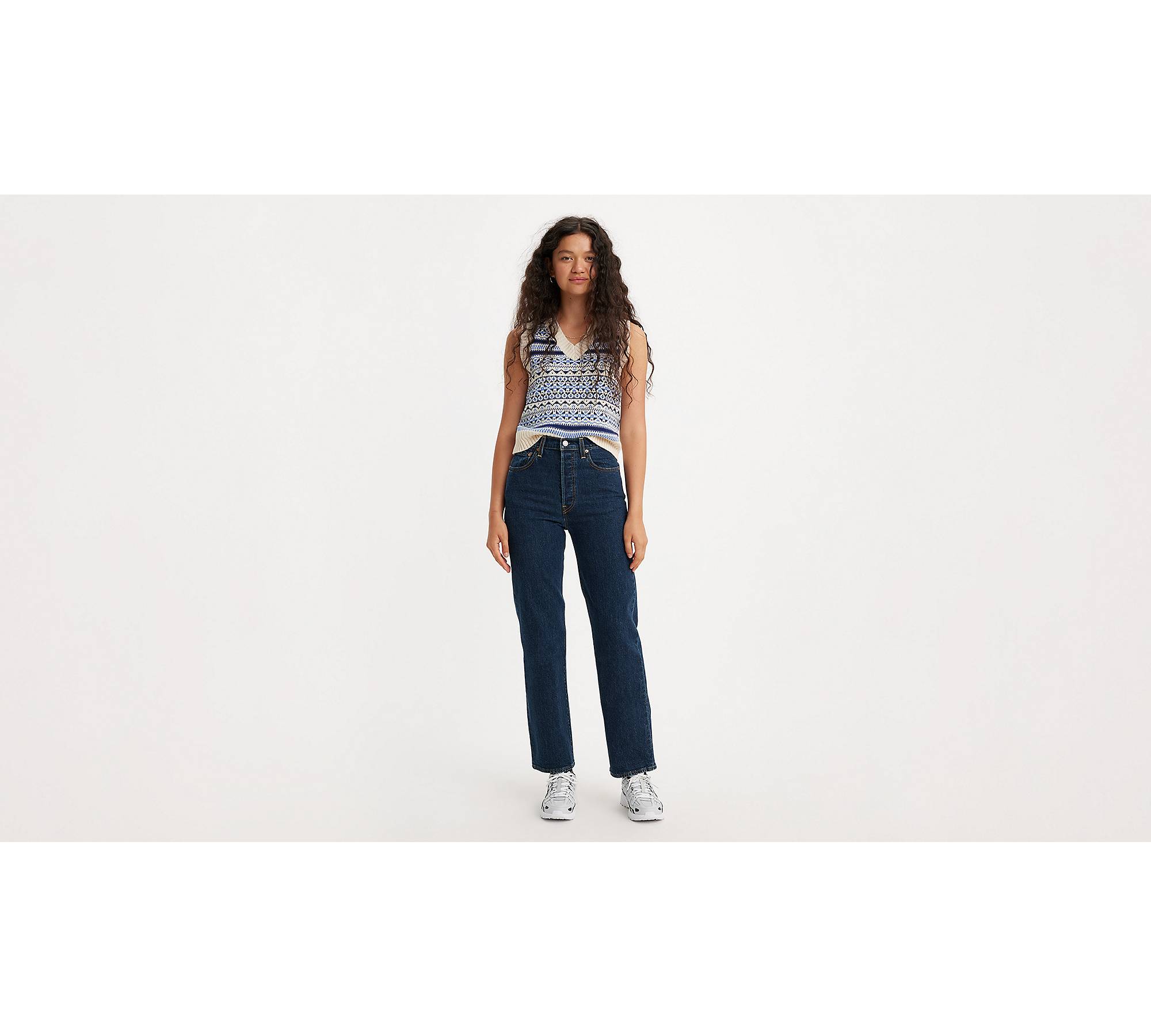 Straight High Ankle Jeans