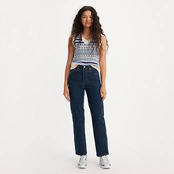 Ribcage jeans met rechte pijpen 2
