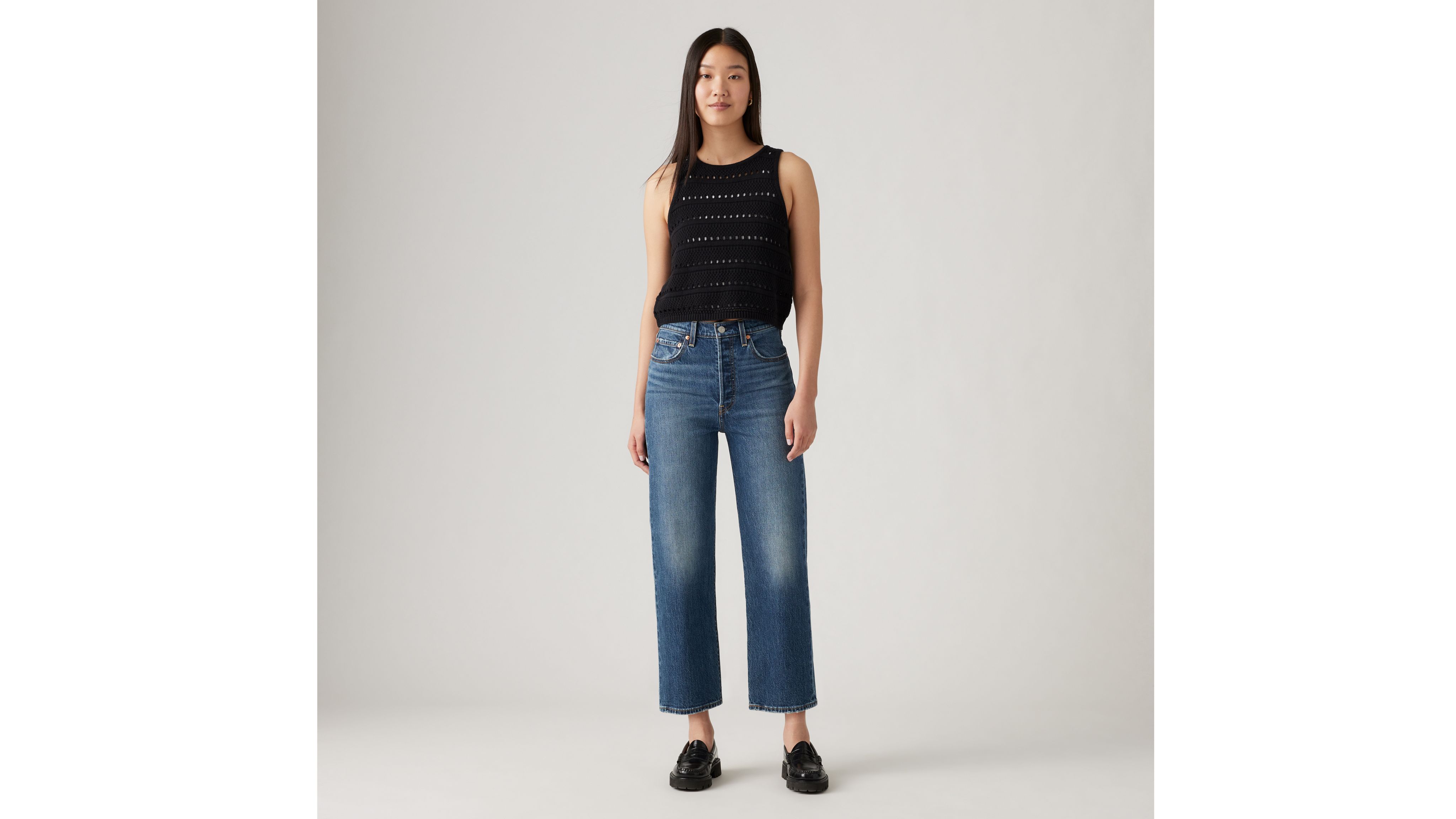 LEVI'S RIBCAGE STRAIGHT ANKLE JEANS 