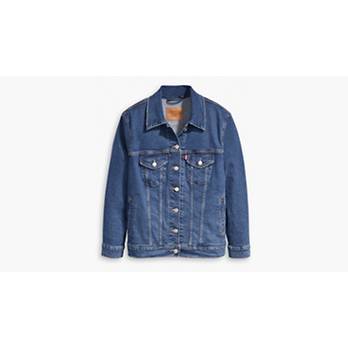 Ex-boyfriend Trucker Jacket (plus Size) - Medium Wash | Levi's® US