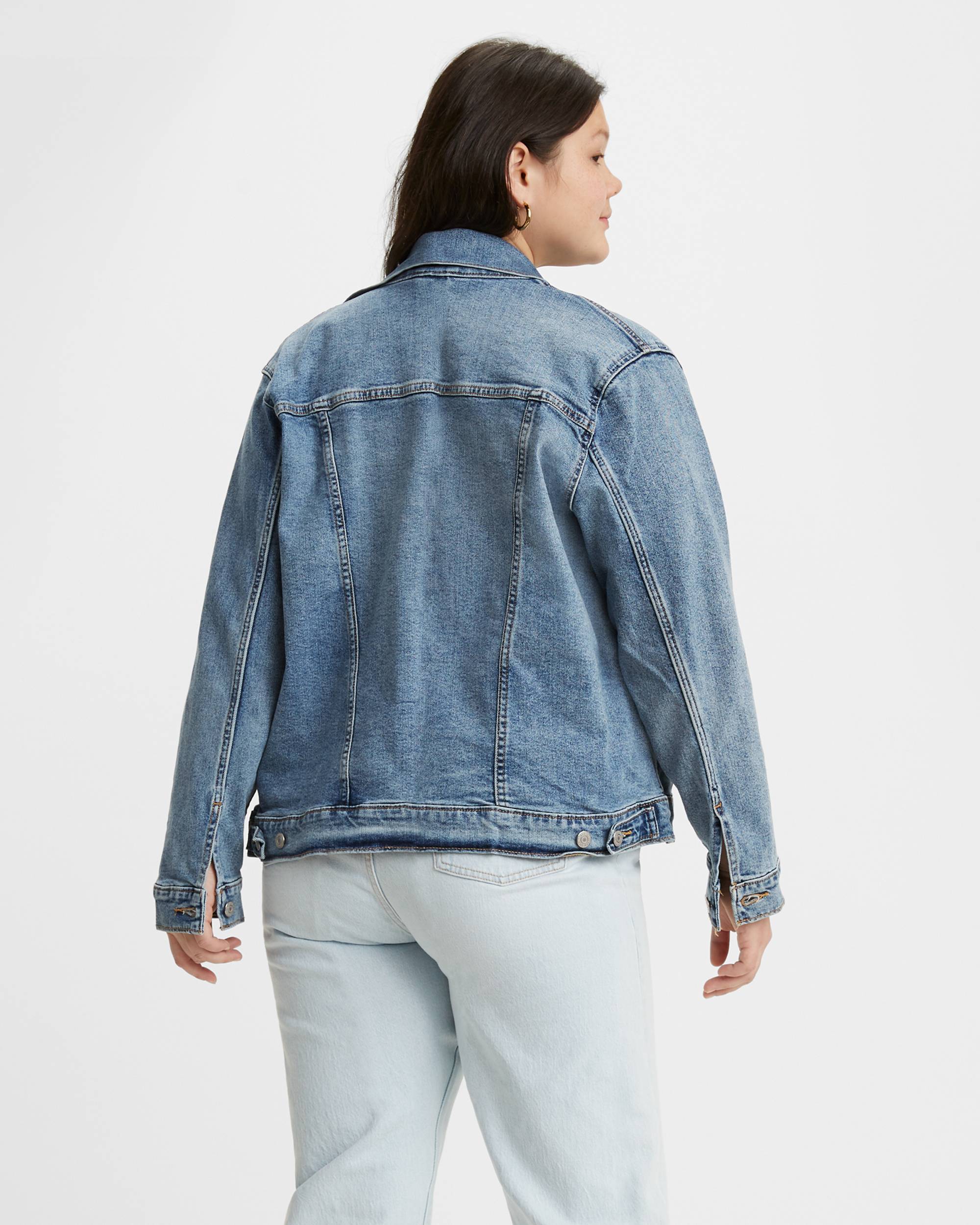 Ex-boyfriend Trucker Jacket (plus Size) - Medium Wash Ex-boyfriend Trucker Jacket (plus Size) - Medium Wash