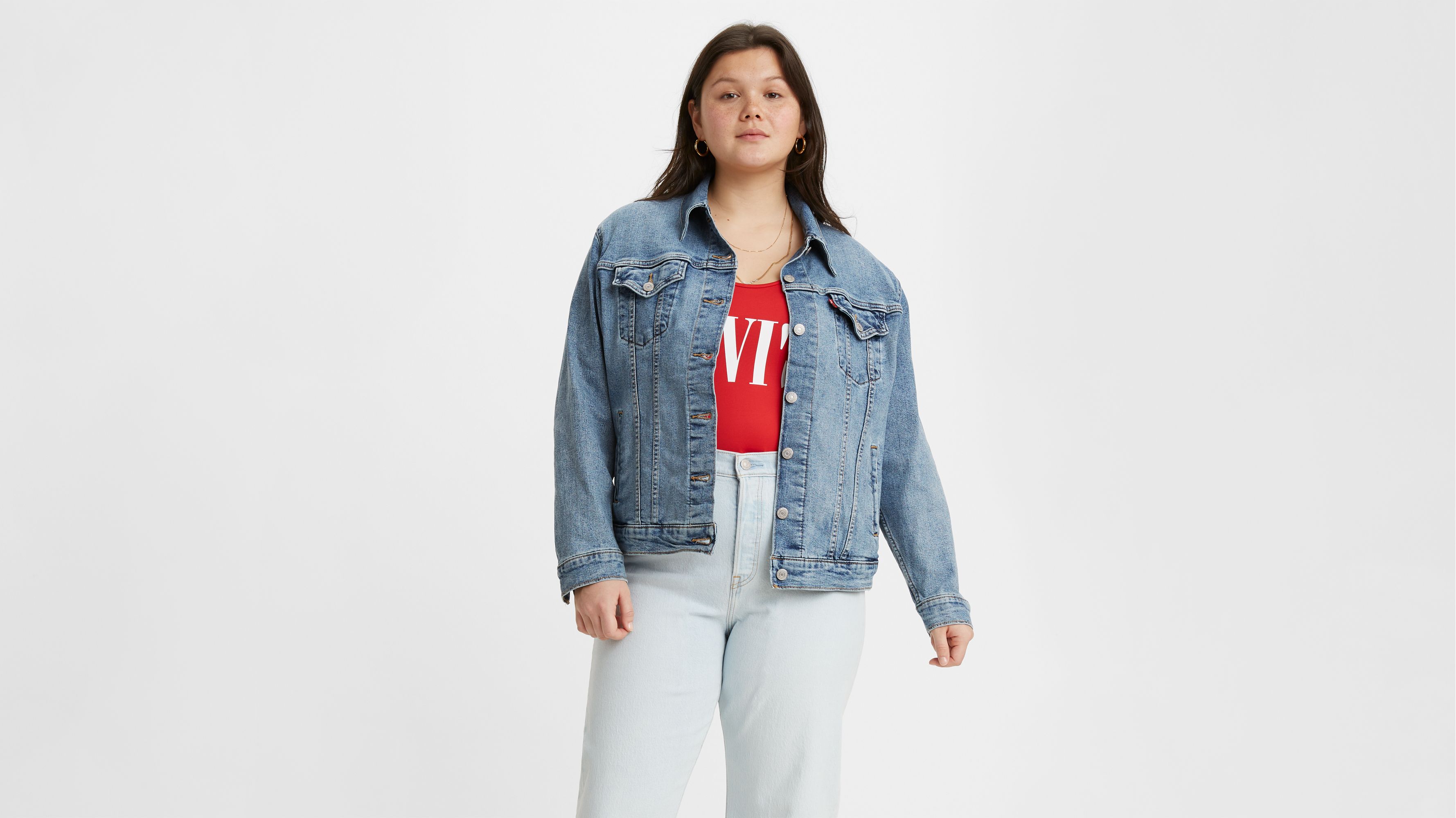 cheap jean jackets plus size