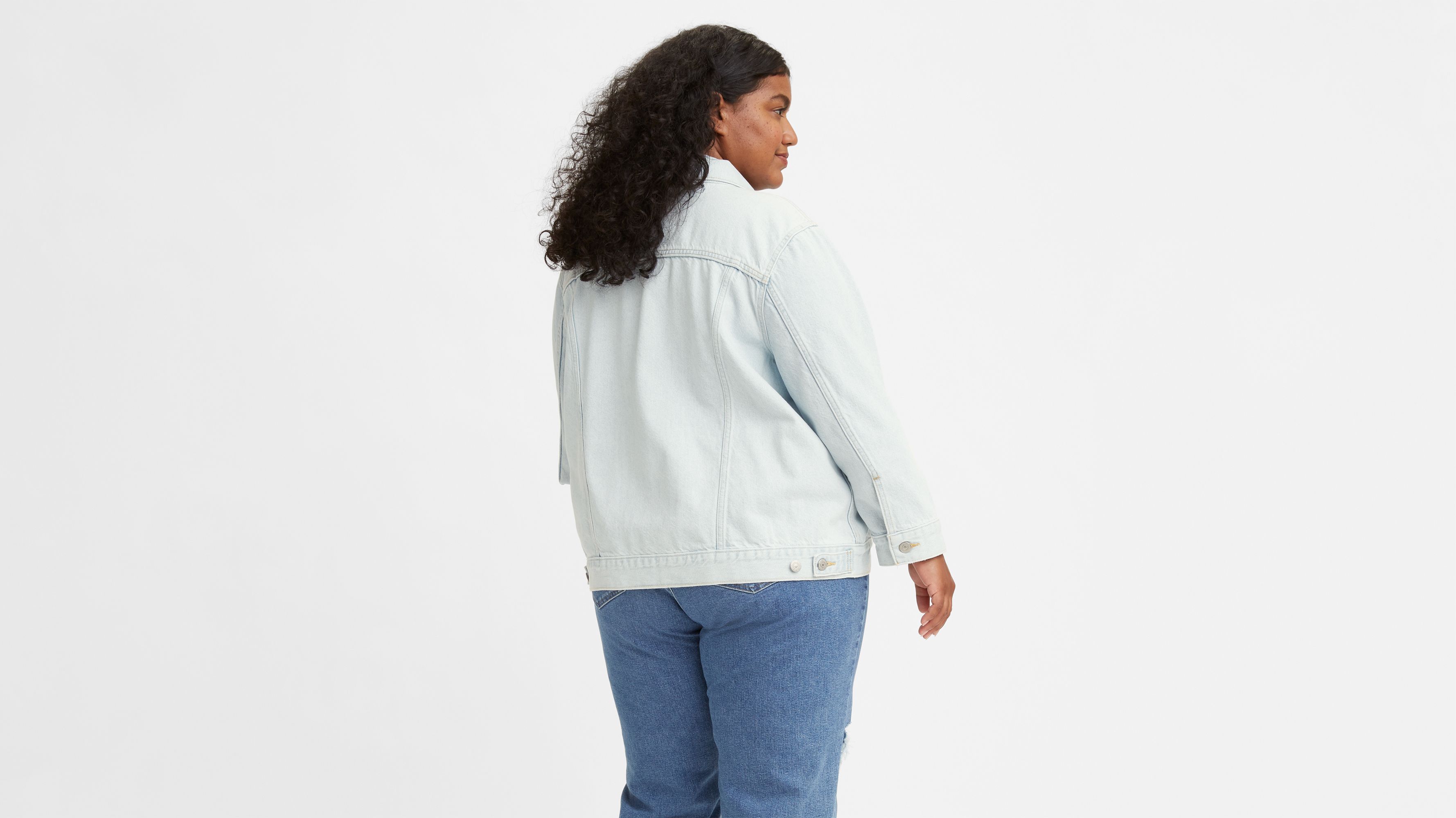 Exboyfriend Trucker Jacket (plus Size) Medium Wash Levi's® US