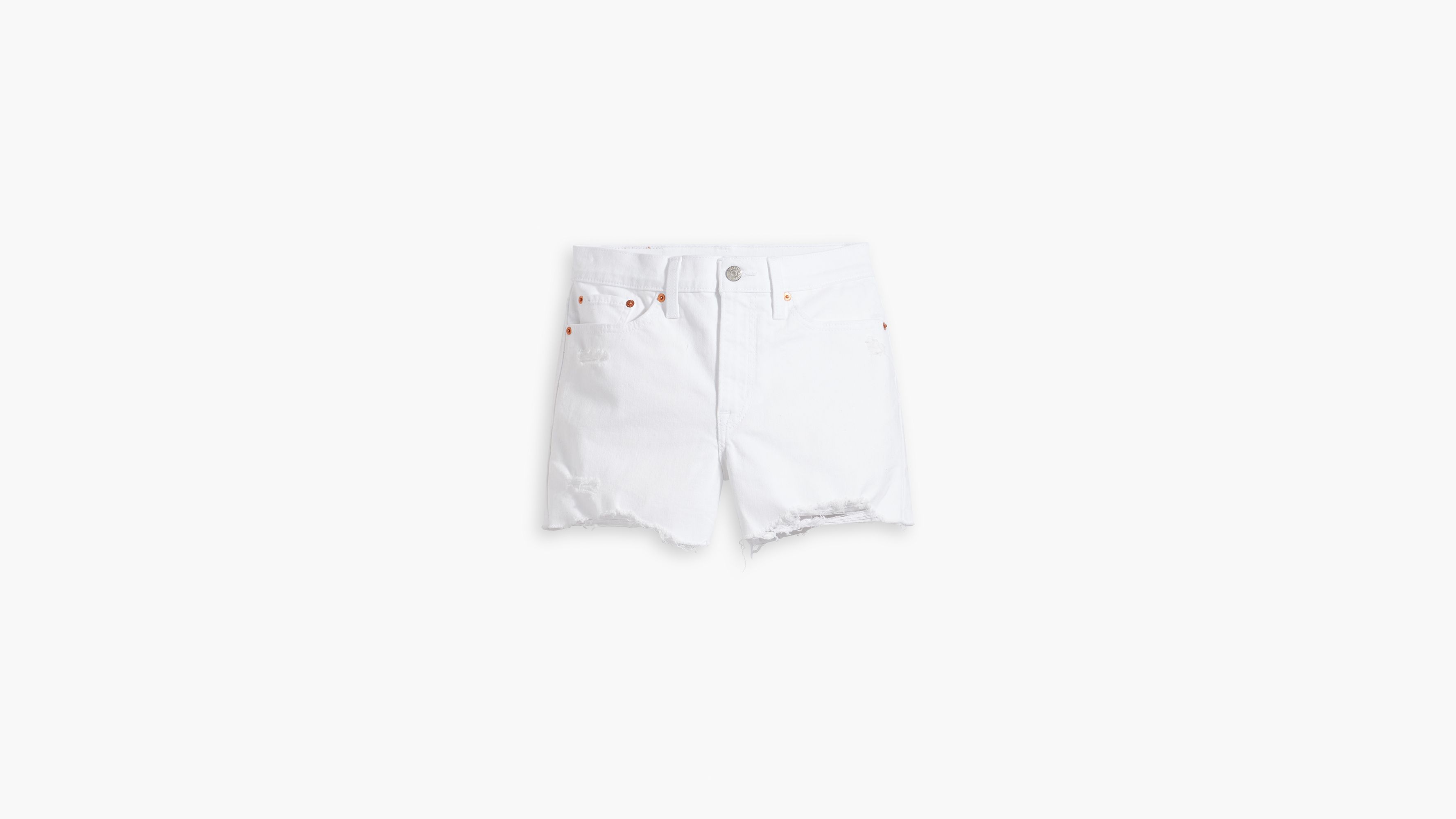 White store levi shorts