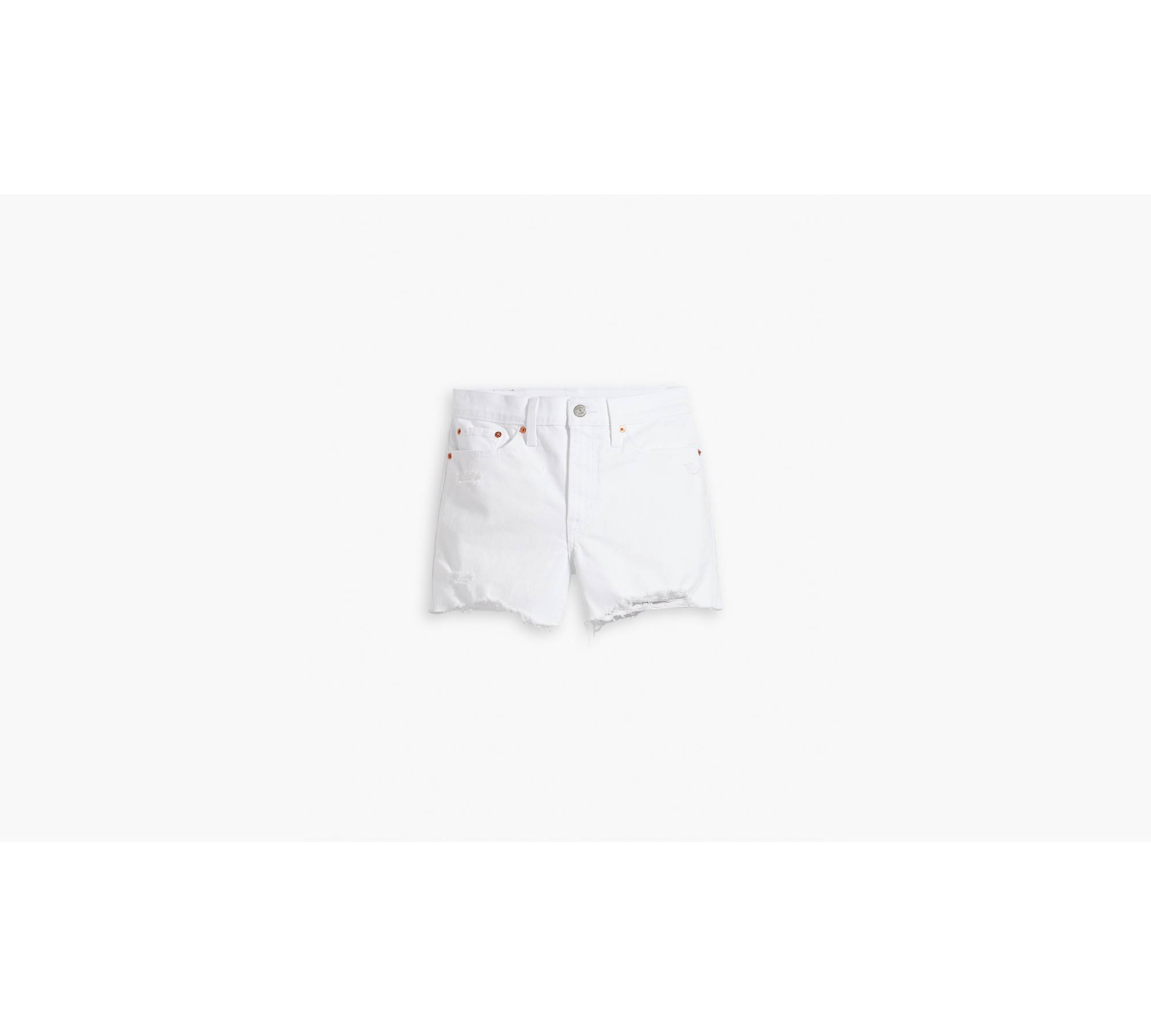 High Rise Women's Shorts - White