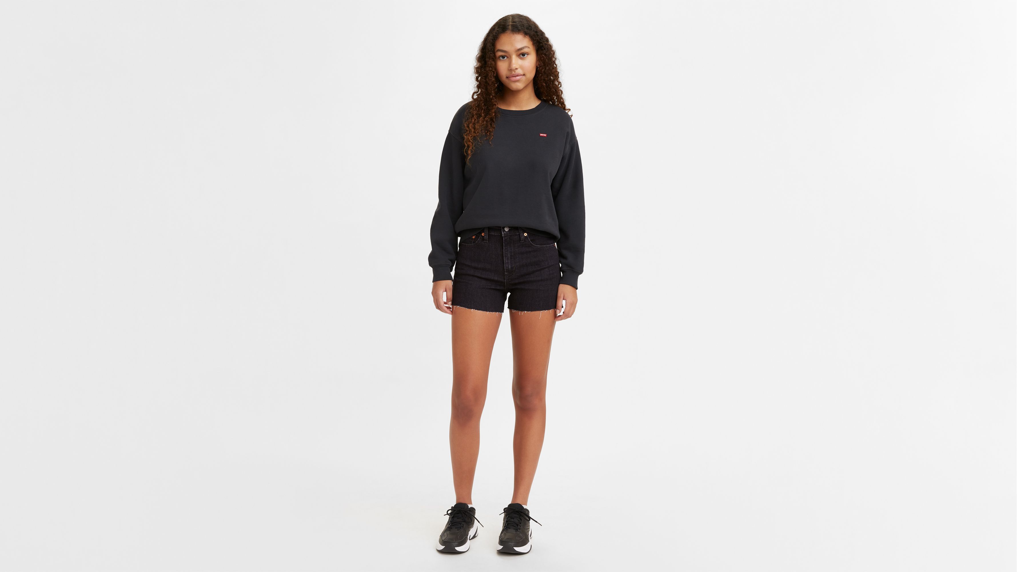 High Rise Women's Shorts - Black | Levi's® US