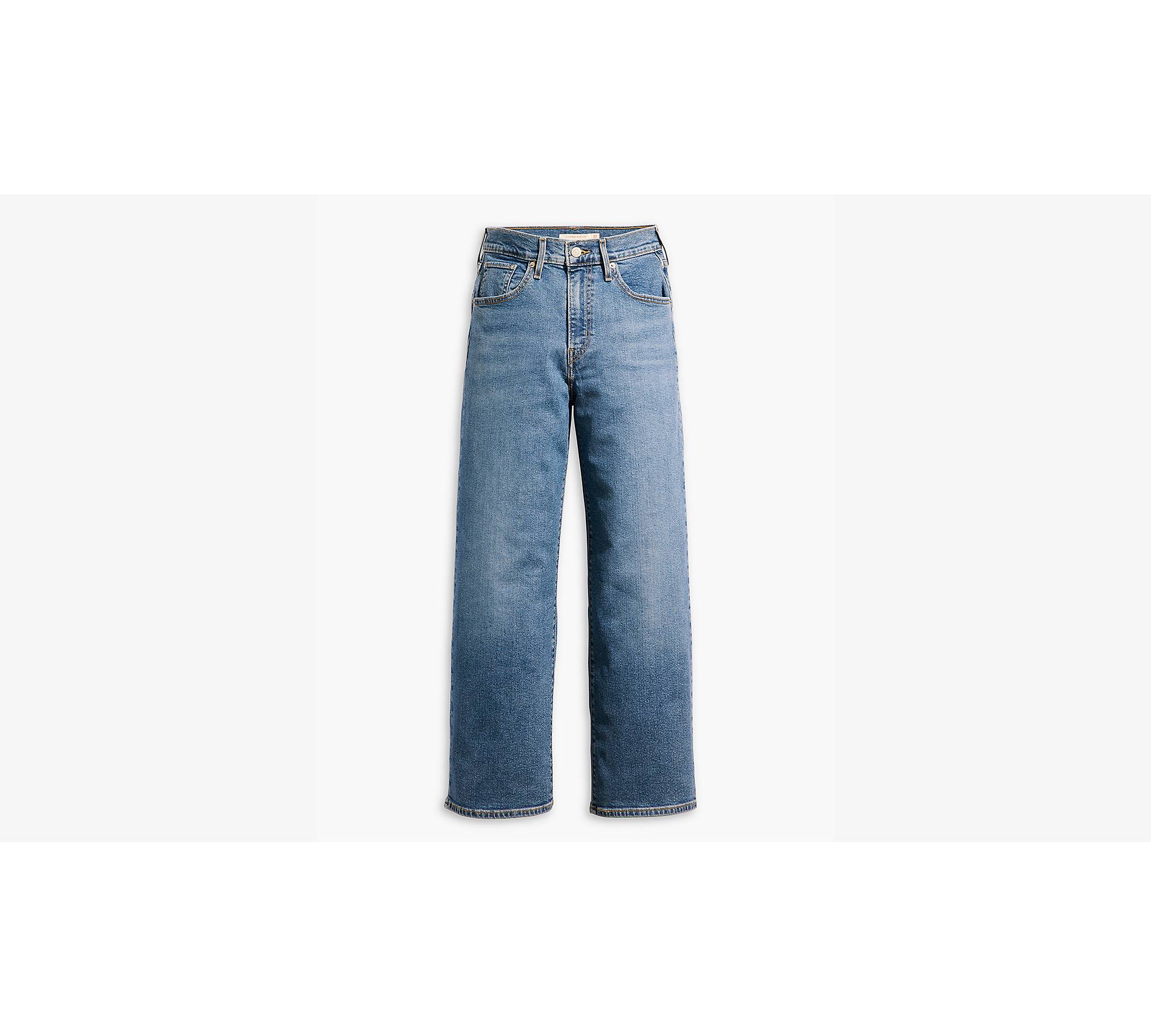 High Rise Wide Leg Jeans - Blue | Levi's® MT
