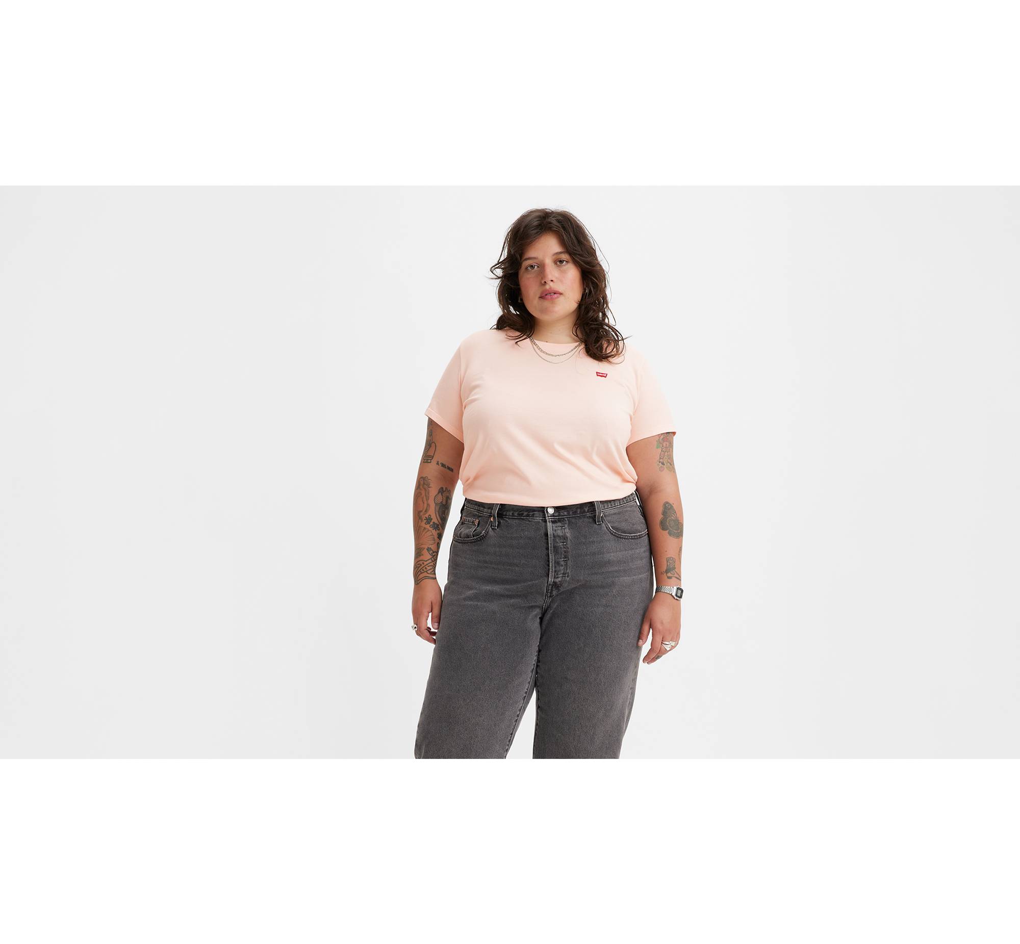 The Perfect Tee (plus Size) - Pink | Levi's® CZ
