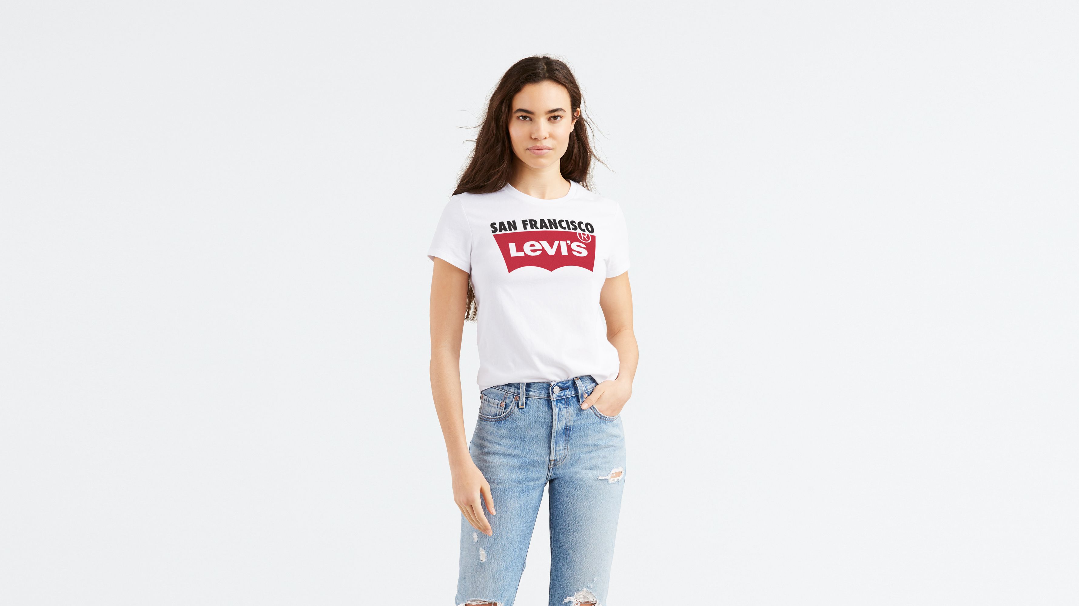 Levi's® Logo San Francisco T-shirt - White | Levi's® US