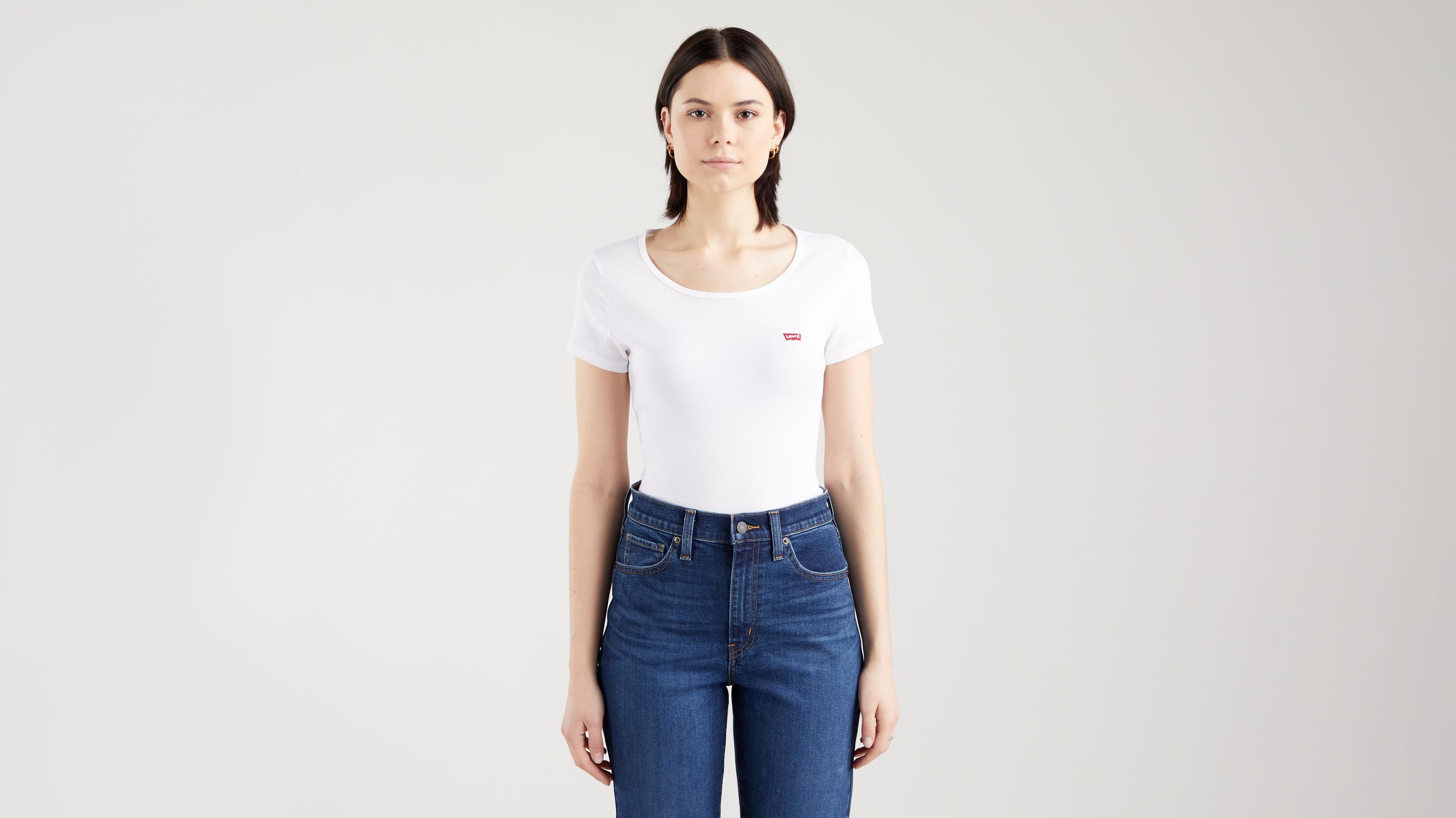 levis black crop top