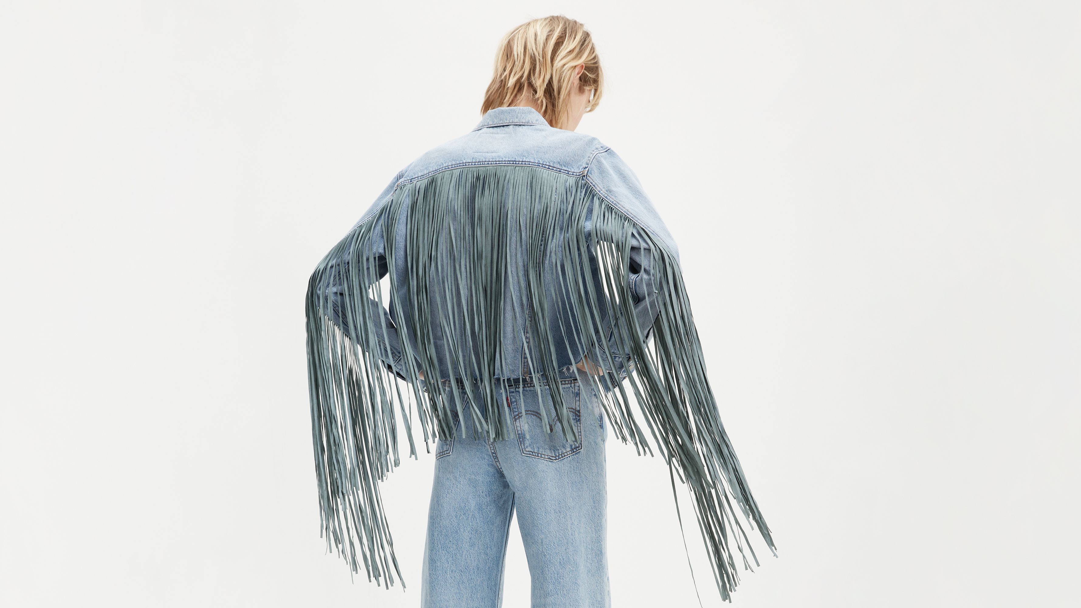 levis fringe trucker jacket