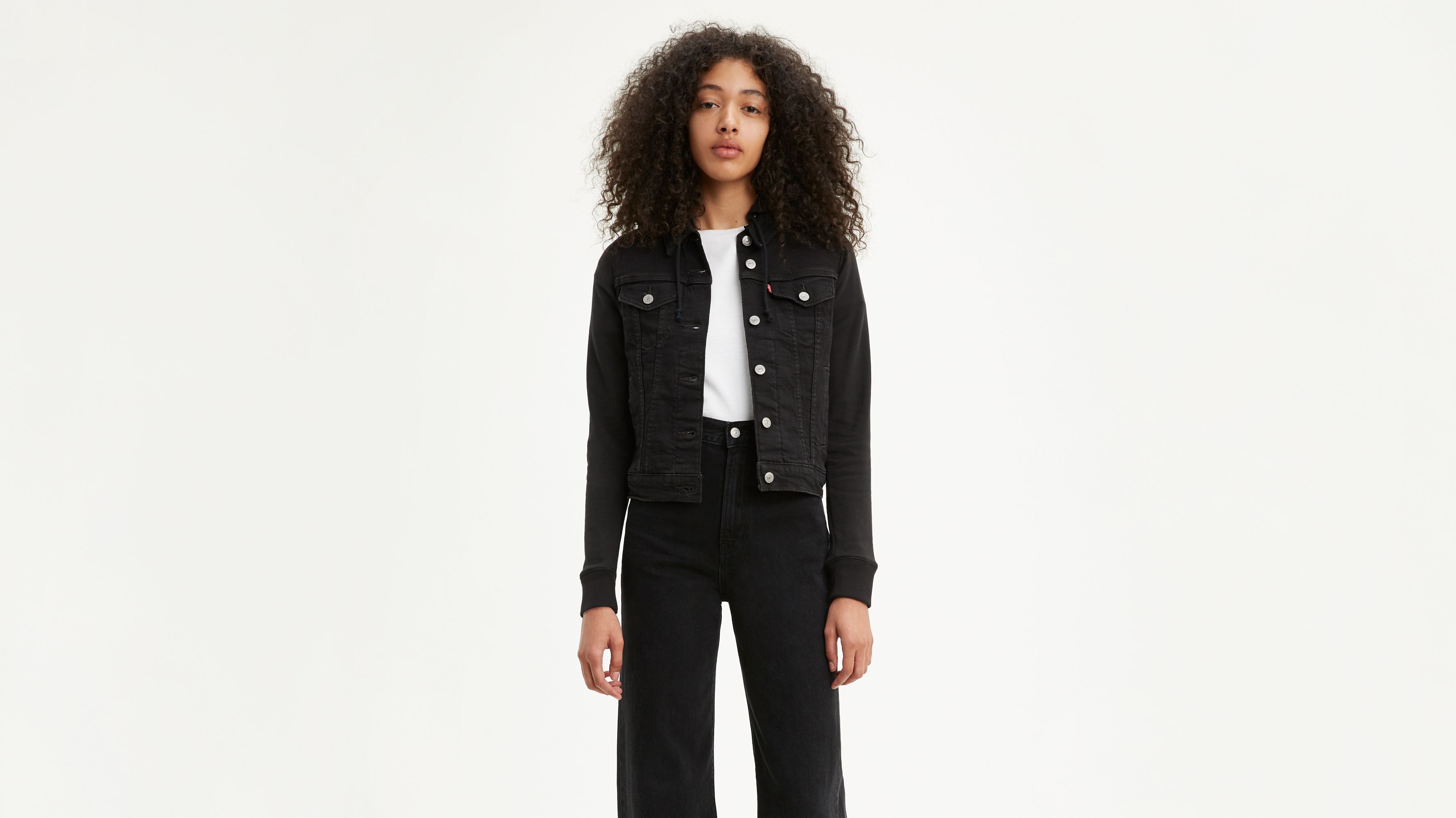 levi's original trucker jacket black