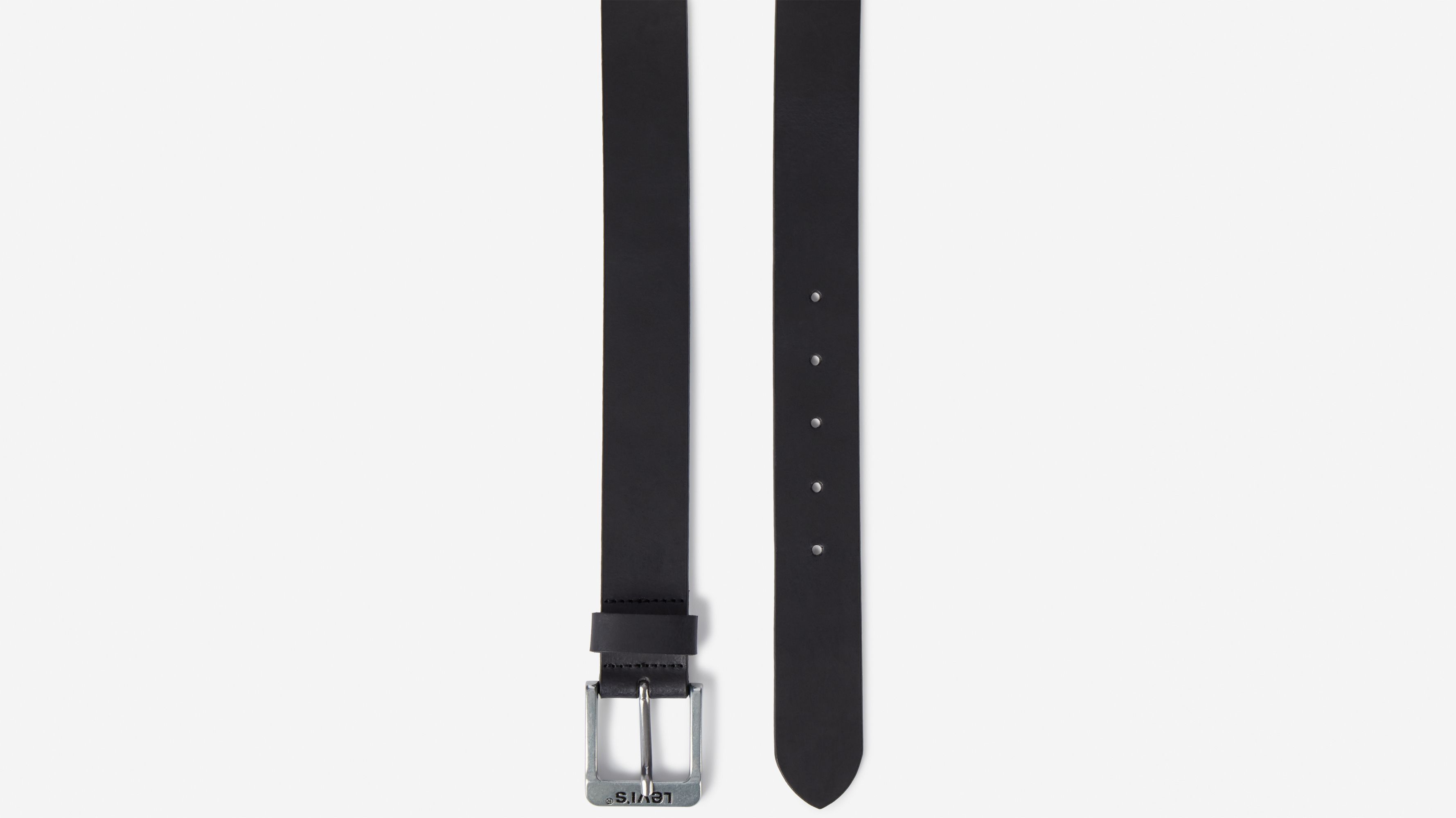 Levi's Men's Leather Belt - Black, Made In Italy, Heavy Duty