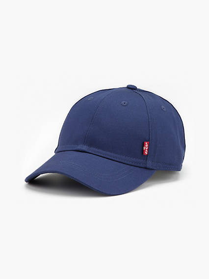 casquette de baseball en sergé classique bleu / navy blue