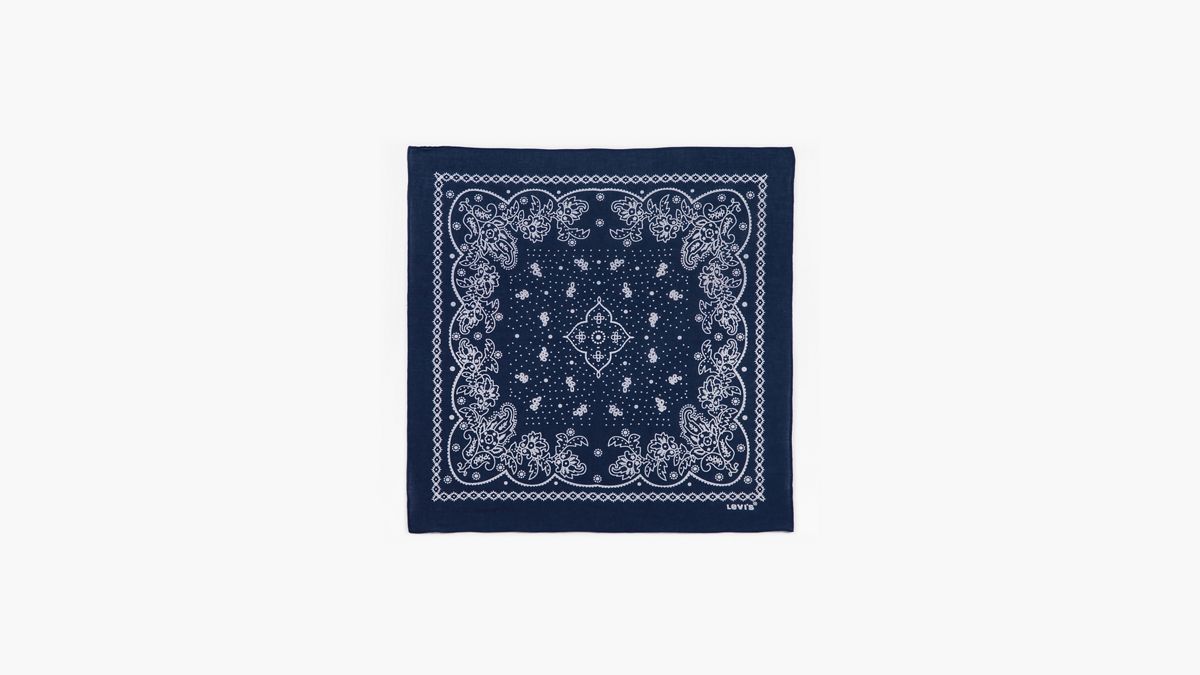 Paisley Bandana — Navy Blue
